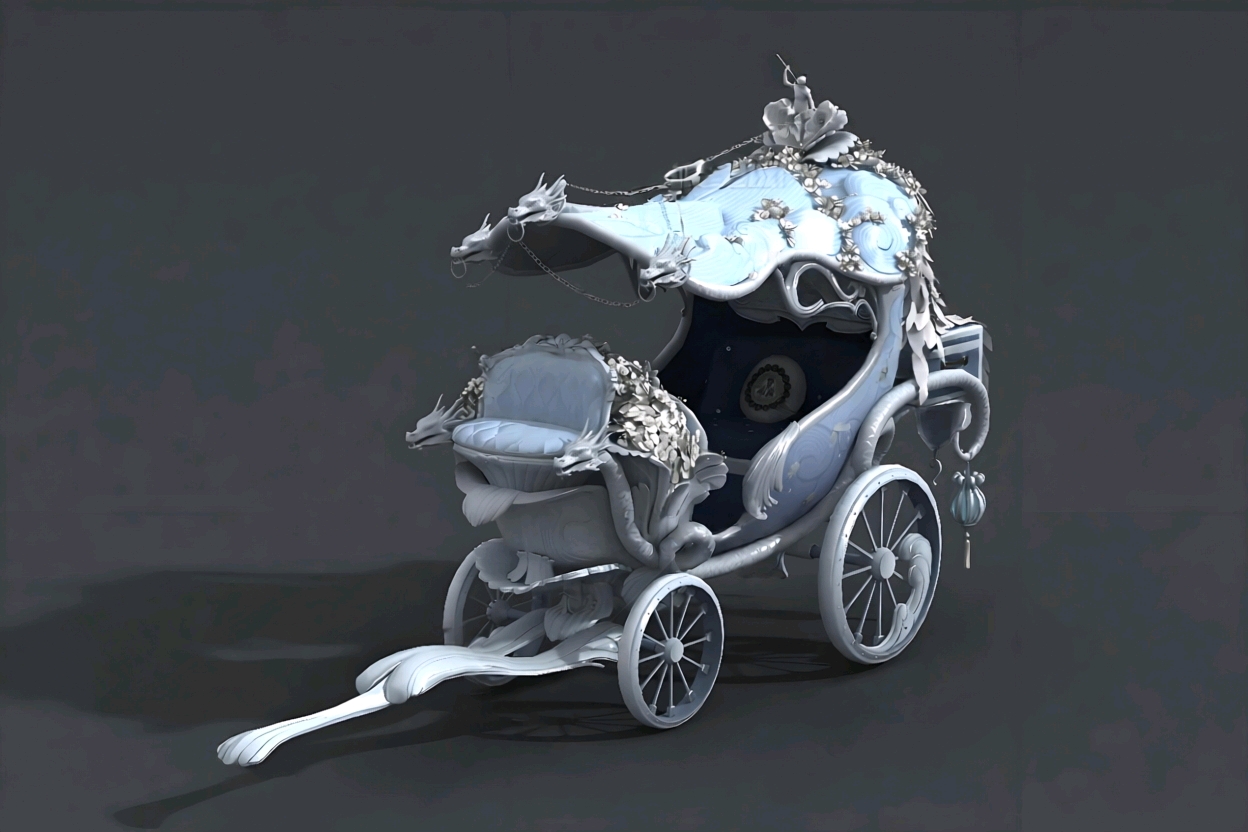 When I was a child's dream carriage sedan chair when I was a child's favorite# mysterious night，
