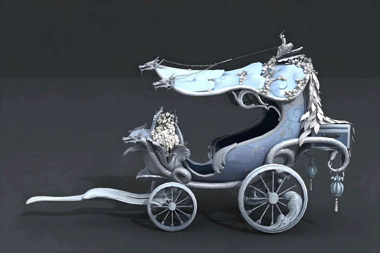 When I was a child's dream carriage sedan chair when I was a child's favorite# mysterious night，