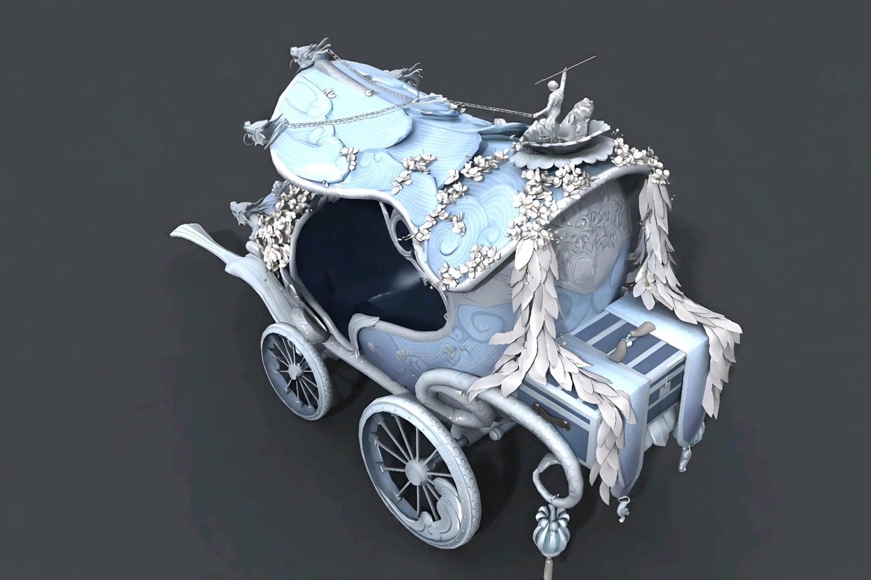 When I was a child's dream carriage sedan chair when I was a child's favorite# mysterious night，