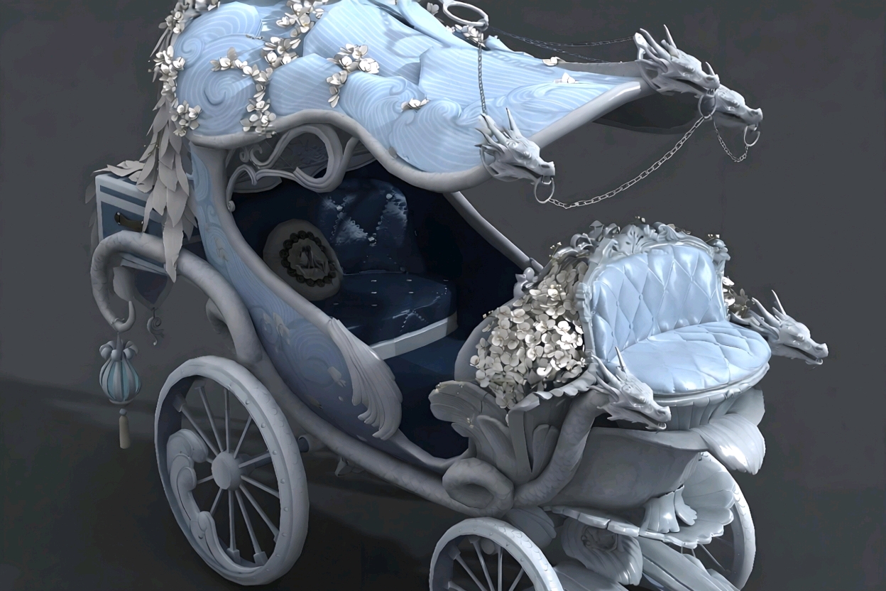 When I was a child's dream carriage sedan chair when I was a child's favorite# mysterious night，