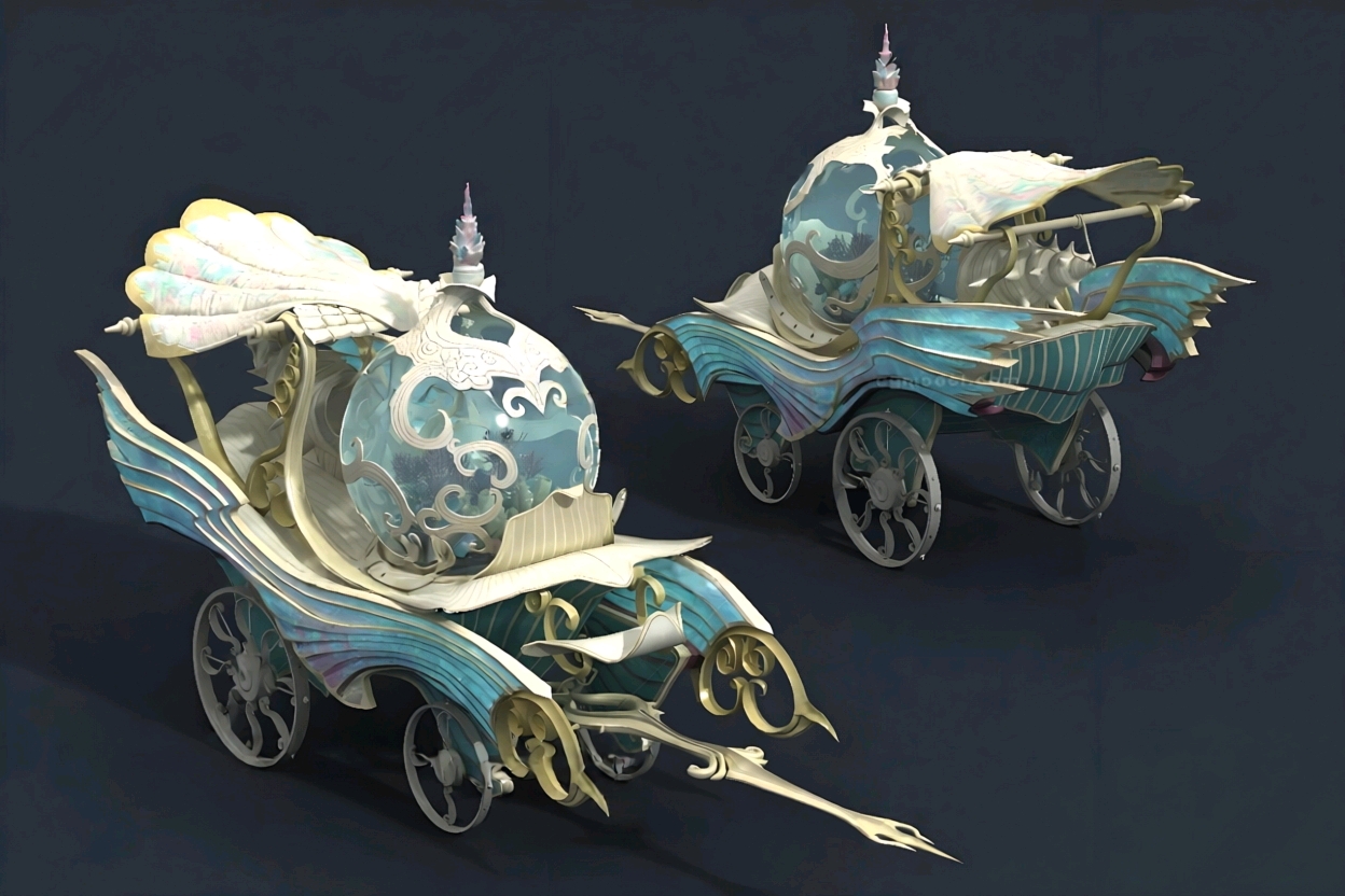When I was a child's dream carriage sedan chair when I was a child's favorite# mysterious night，