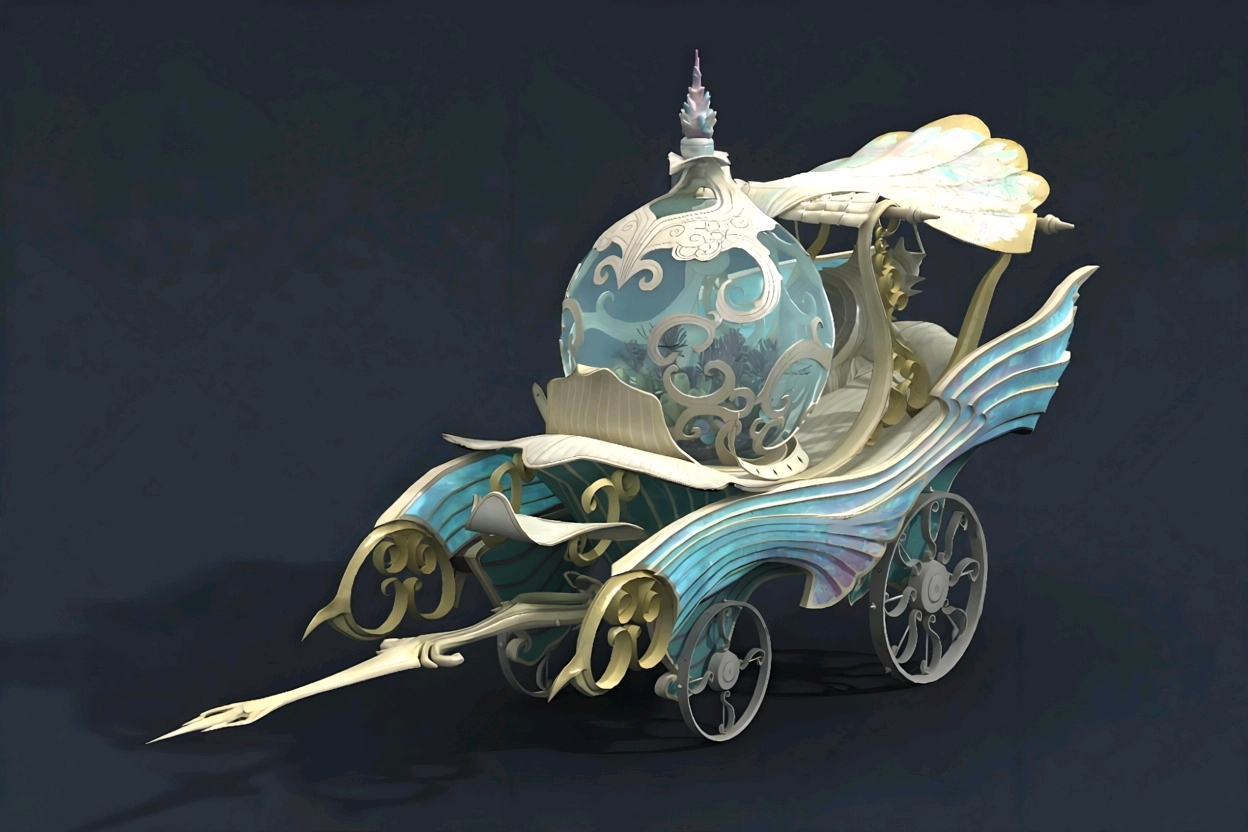 When I was a child's dream carriage sedan chair when I was a child's favorite# mysterious night，
