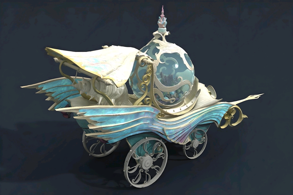When I was a child's dream carriage sedan chair when I was a child's favorite# mysterious night，