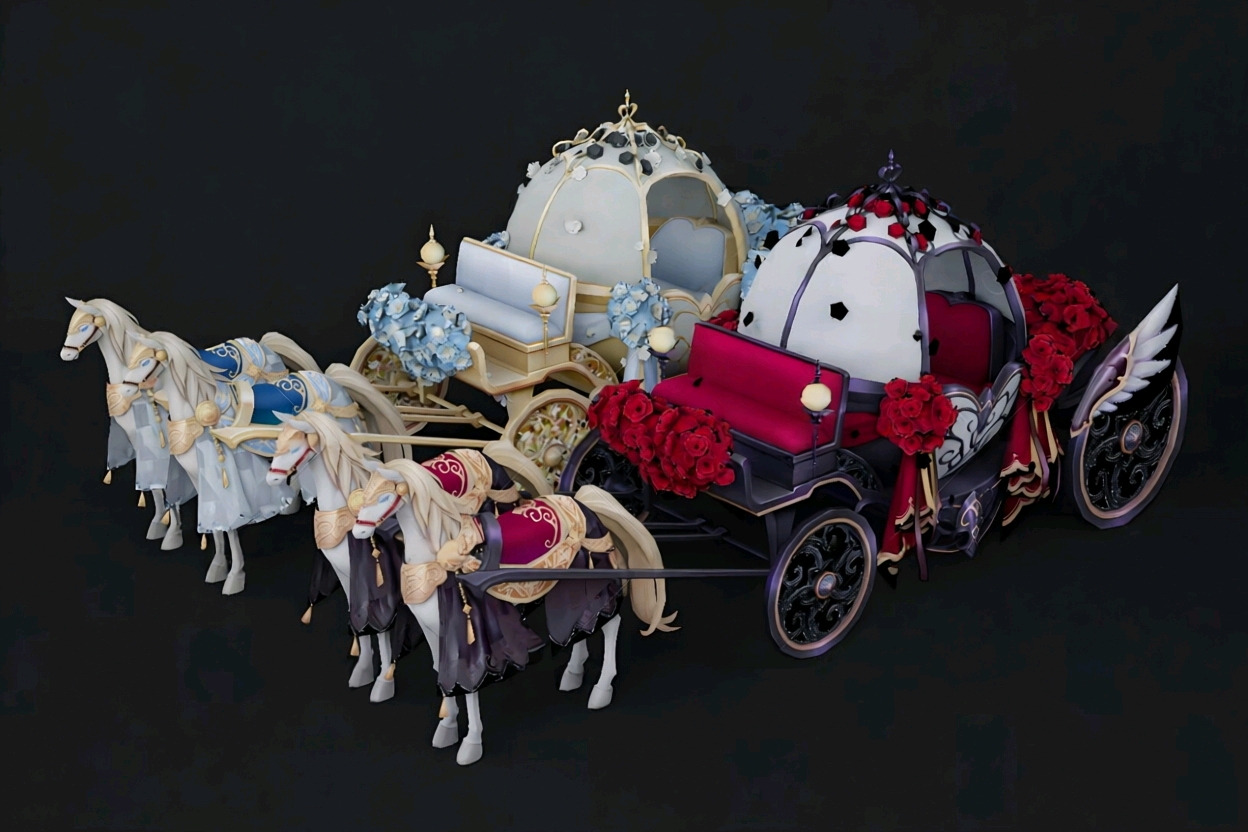 When I was a child's dream carriage sedan chair when I was a child's favorite# mysterious night，