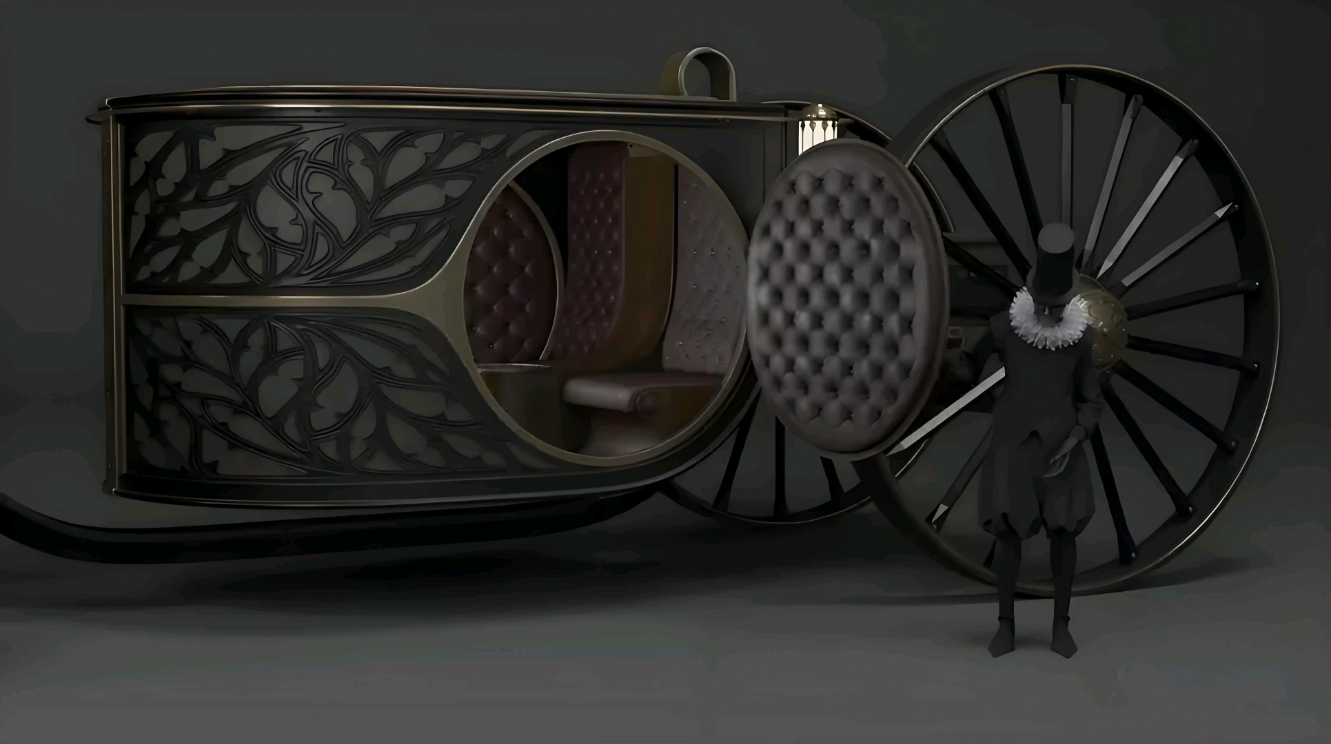 When I was a child's dream carriage sedan chair when I was a child's favorite# mysterious night，