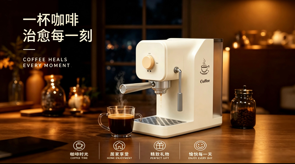 Coffee machine design，Household Electric Appliances，Office appliances，product design，