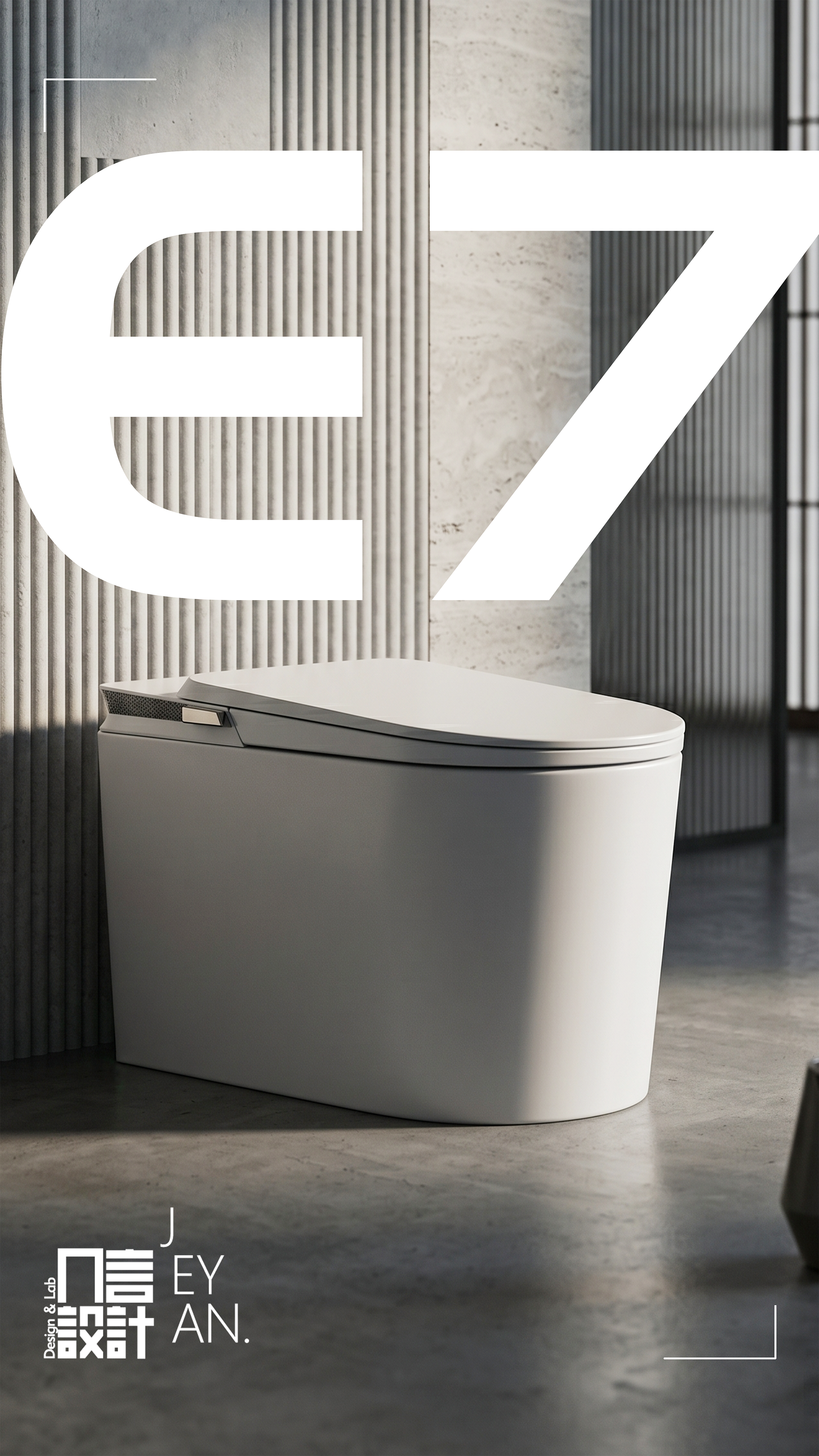 Bathroom design，Intelligent toilet design，product design，industrial design，