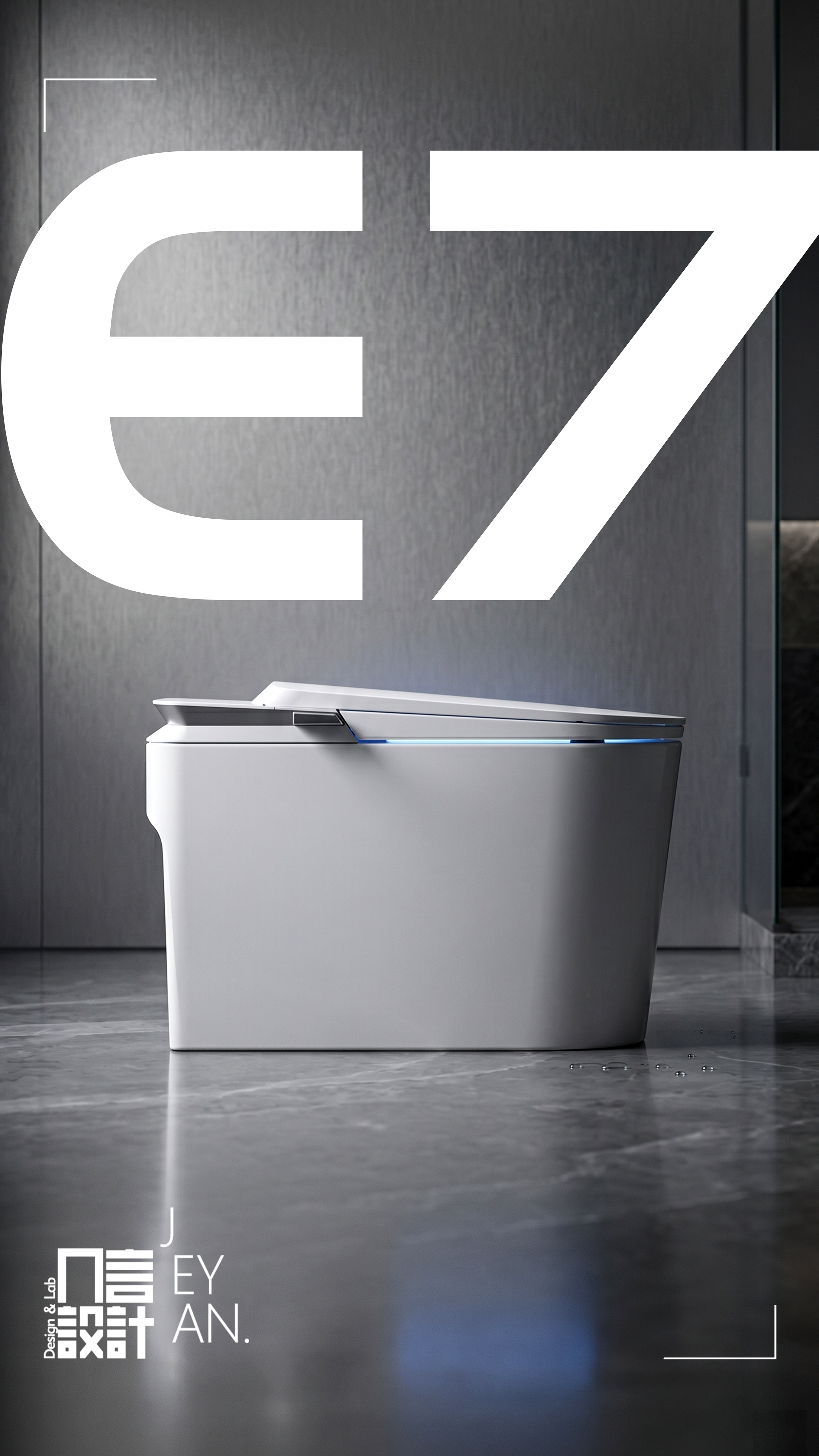 Bathroom design，Intelligent toilet design，product design，industrial design，