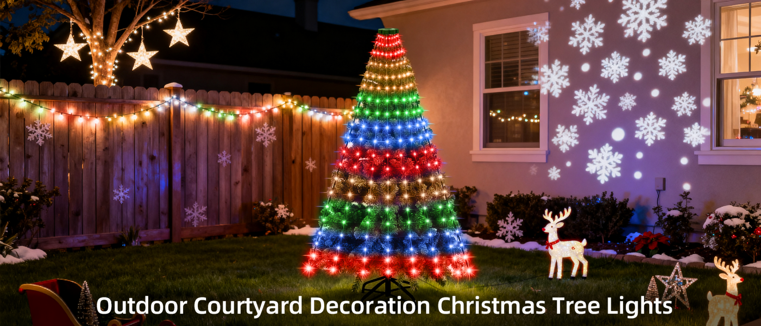 Christmas tree lights，Christmas lights string，Tree light，Atmosphere lamp，