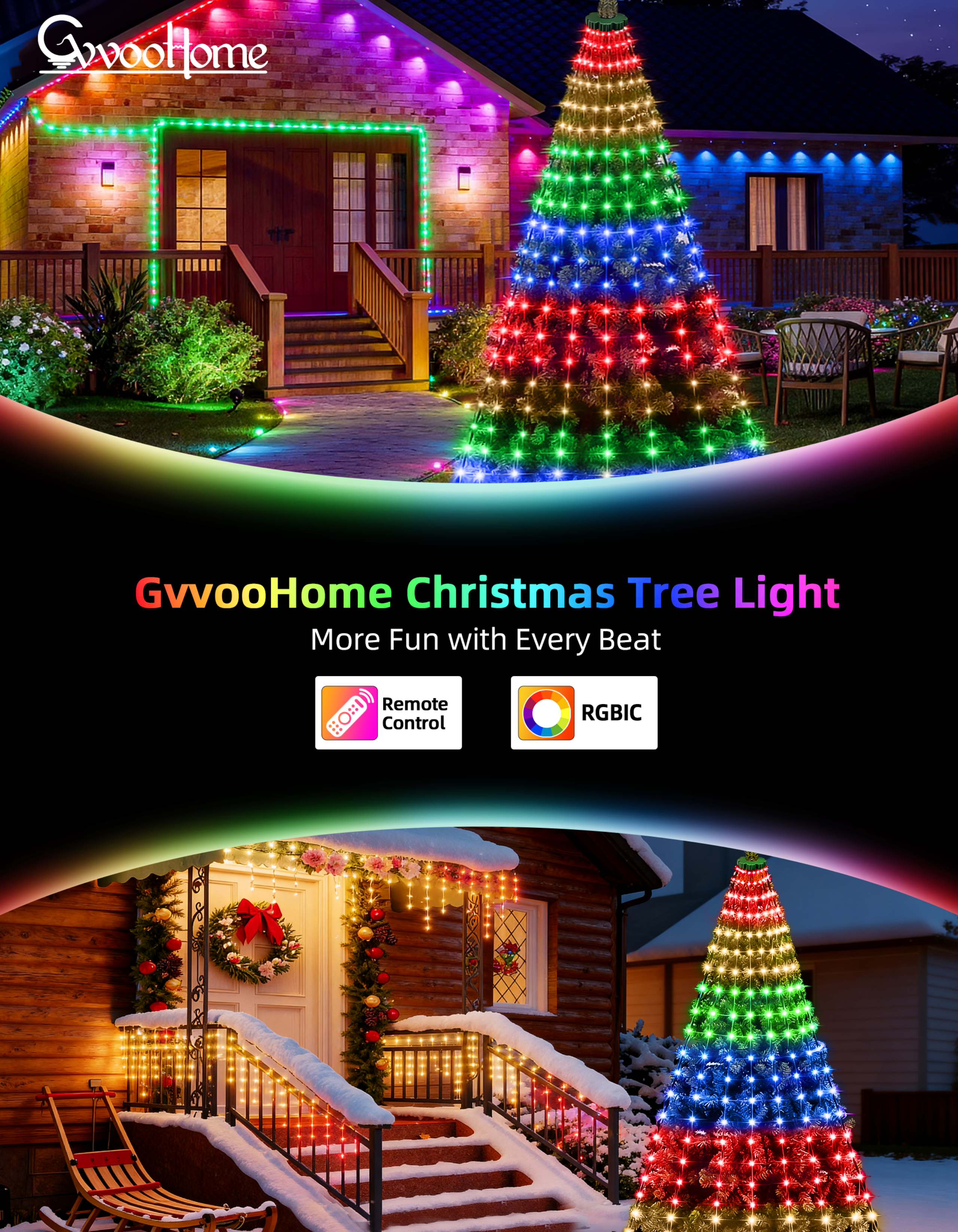 Christmas tree lights，Christmas lights string，Tree light，Atmosphere lamp，