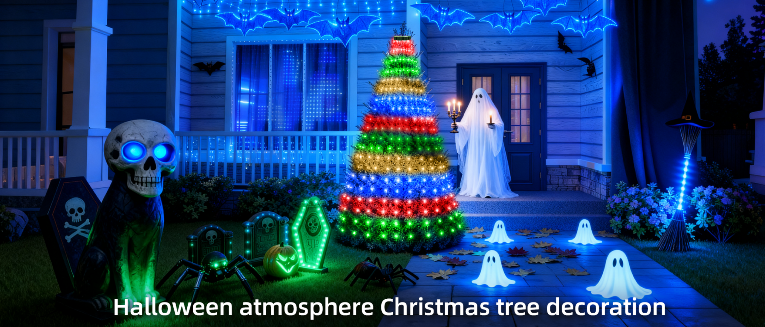 Christmas tree lights，Christmas lights string，Tree light，Atmosphere lamp，