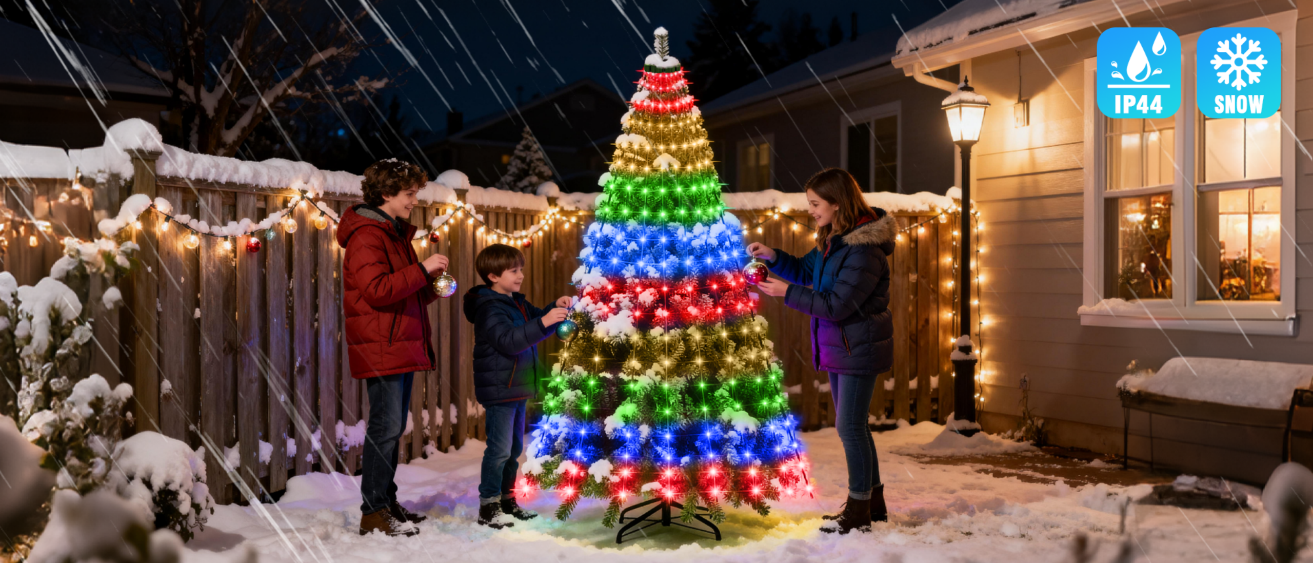 Christmas tree lights，Christmas lights string，Tree light，Atmosphere lamp，