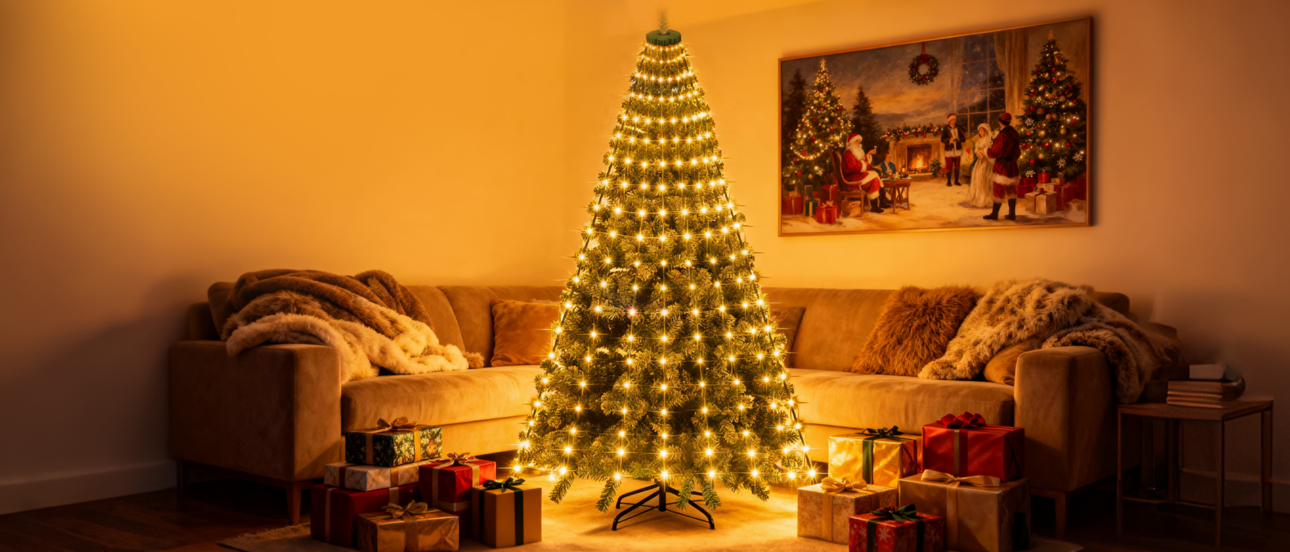 Christmas tree lights，Christmas lights string，Tree light，Atmosphere lamp，
