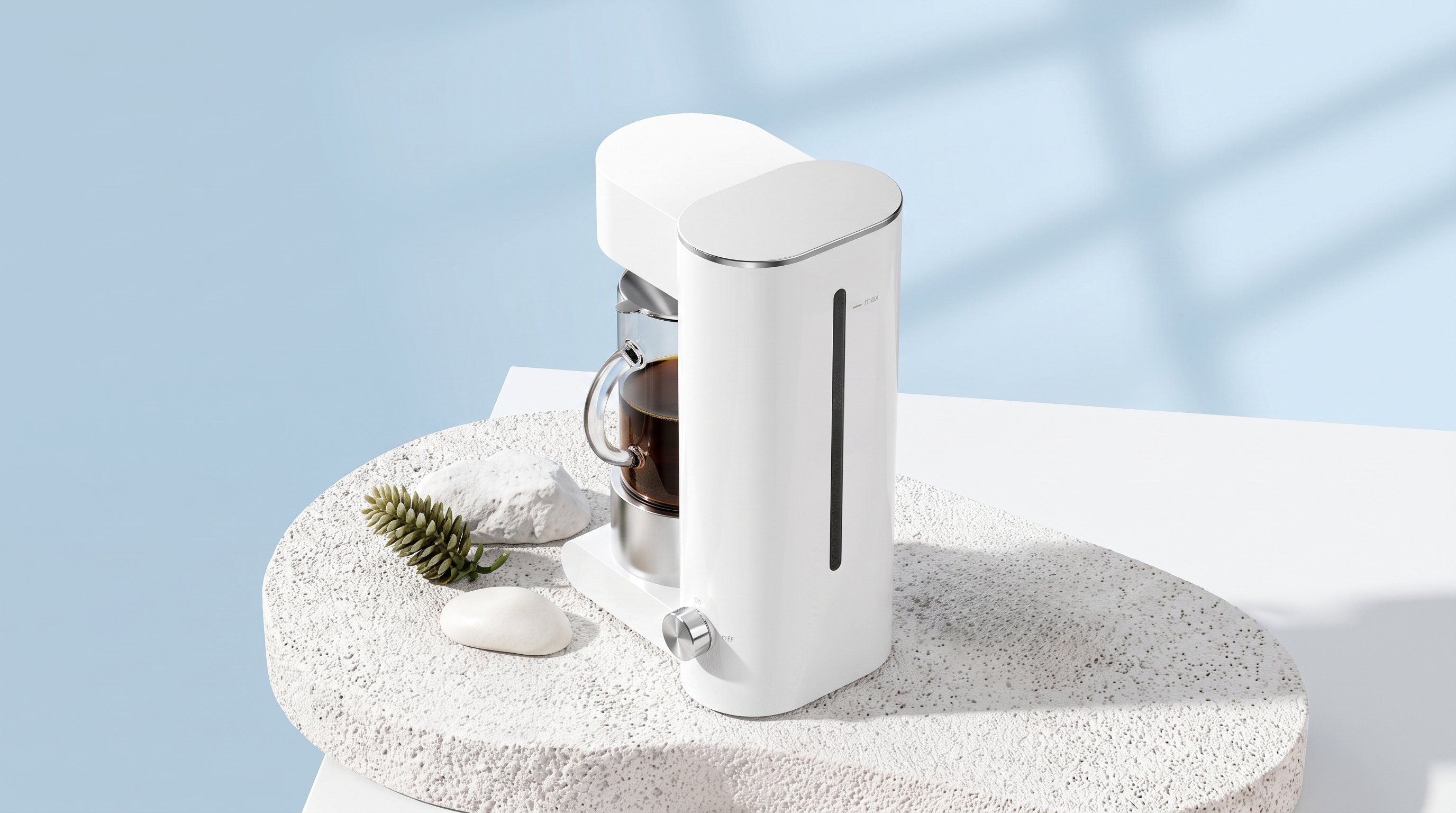Drip coffee maker，Household coffee machine，Small household appliance design，product design，Appearance design，get design，