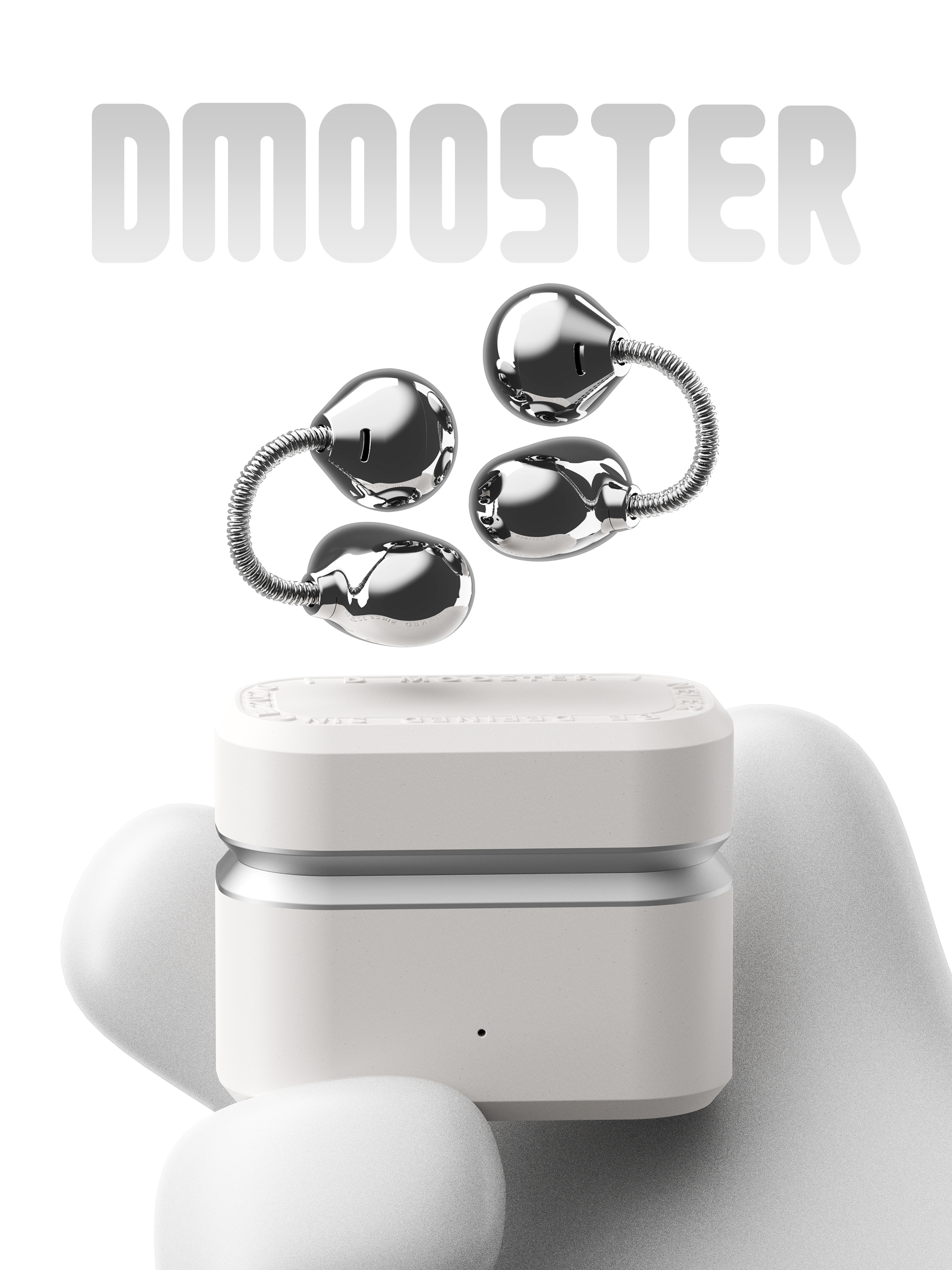 dmooster，Big Monster，Bluetooth headset，industrial design，Render，headset，product，