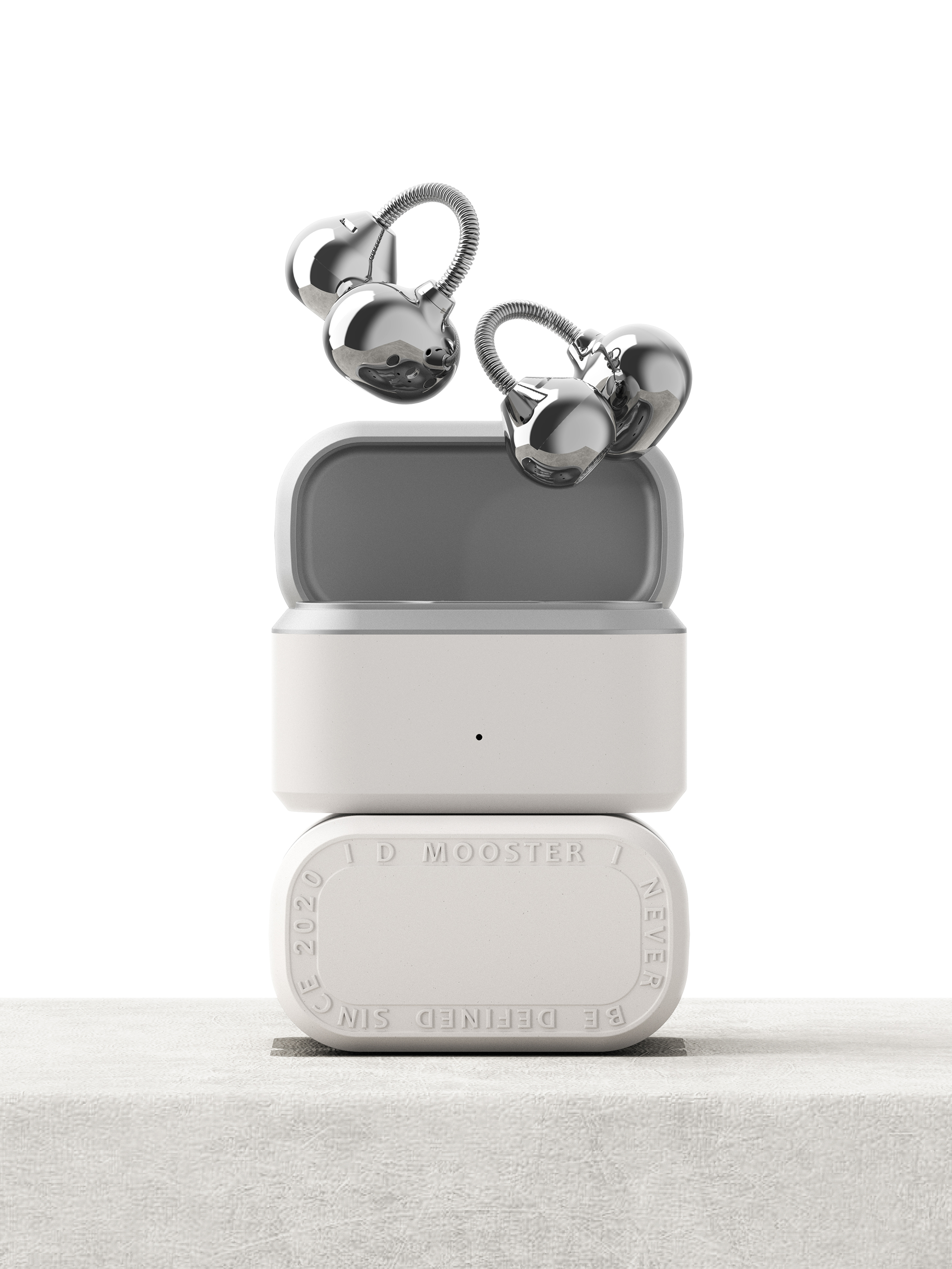 dmooster，Big Monster，Bluetooth headset，industrial design，Render，headset，product，