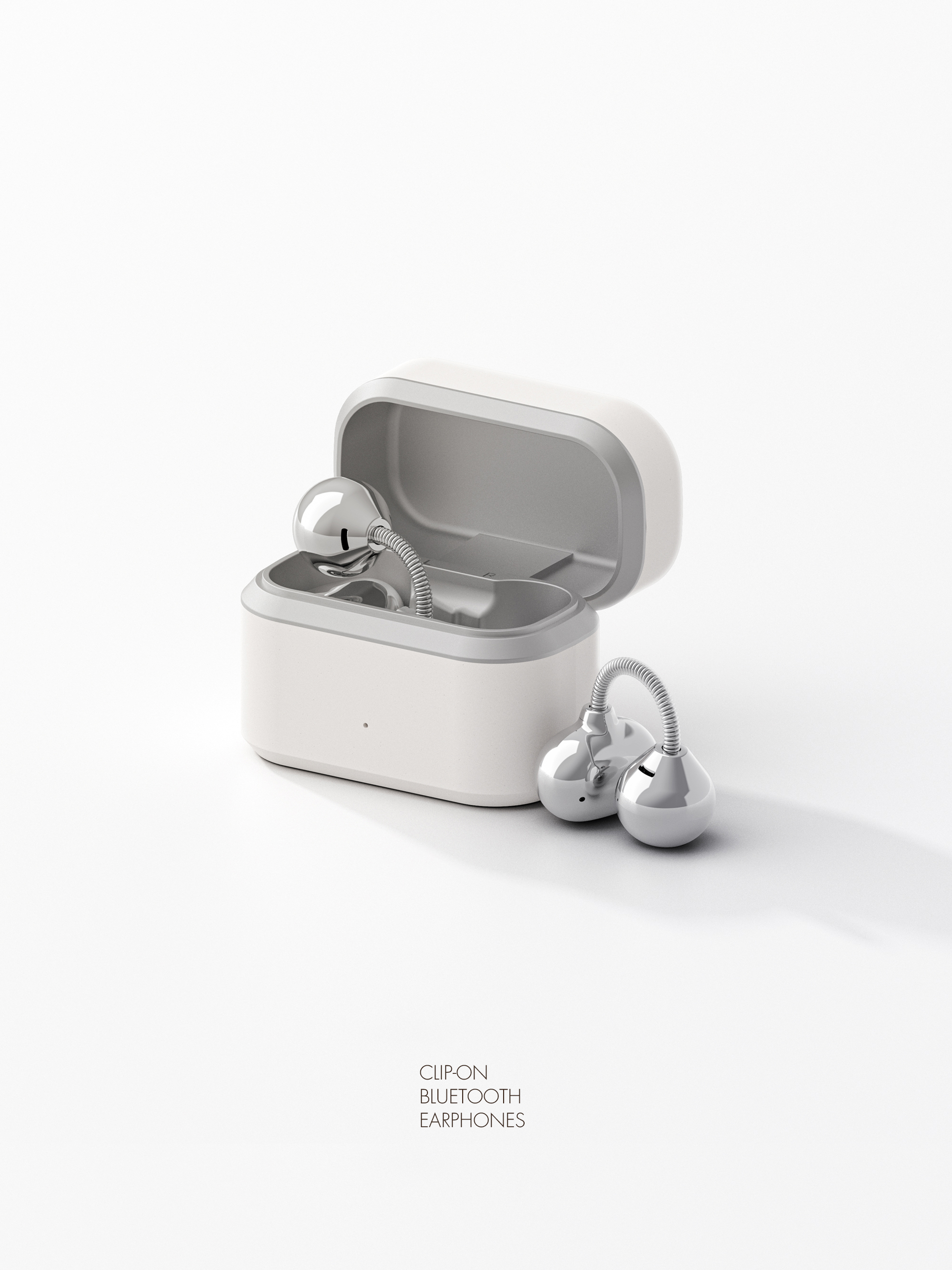 dmooster，Big Monster，Bluetooth headset，industrial design，Render，headset，product，