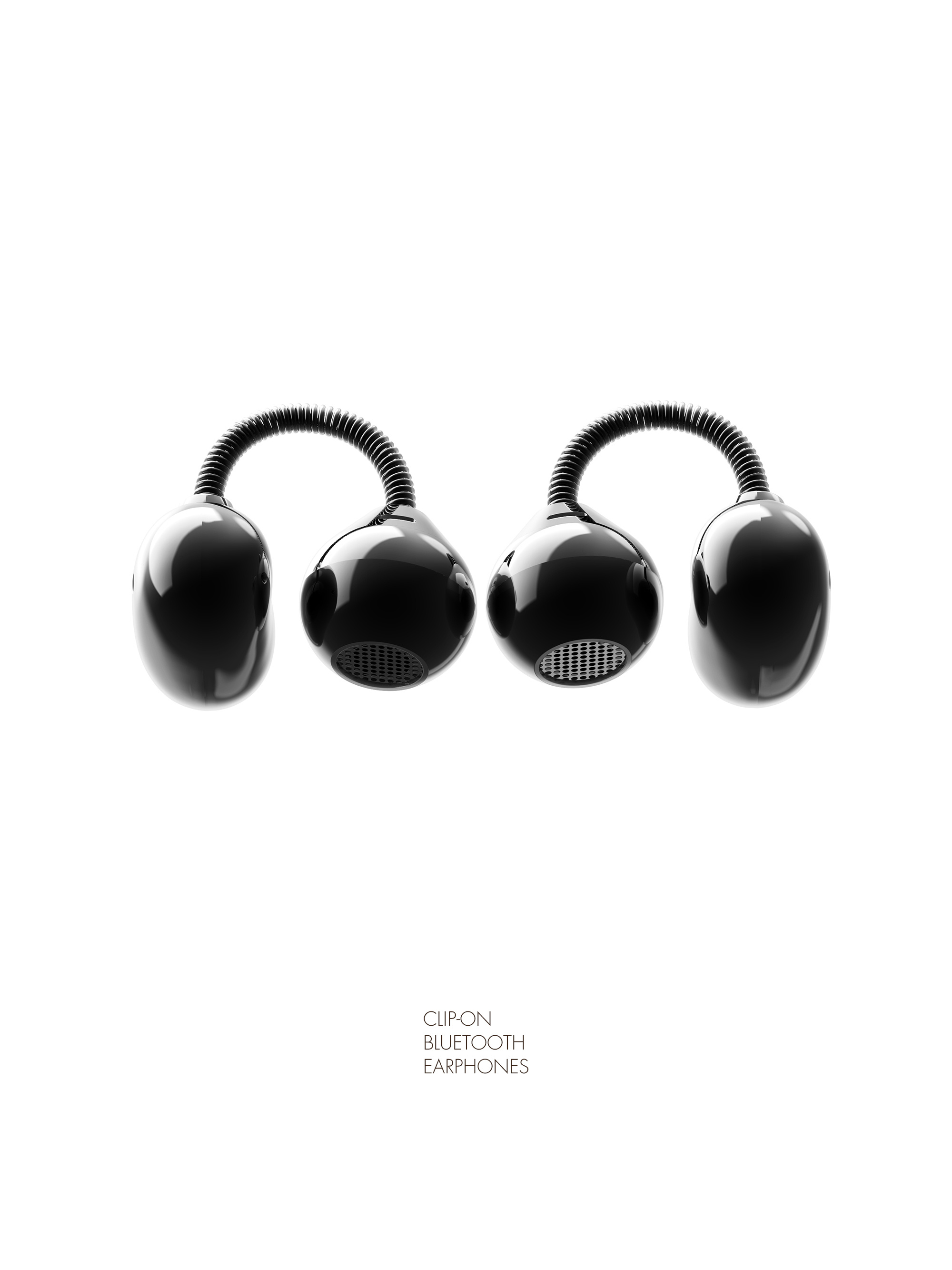 dmooster，Big Monster，Bluetooth headset，industrial design，Render，headset，product，