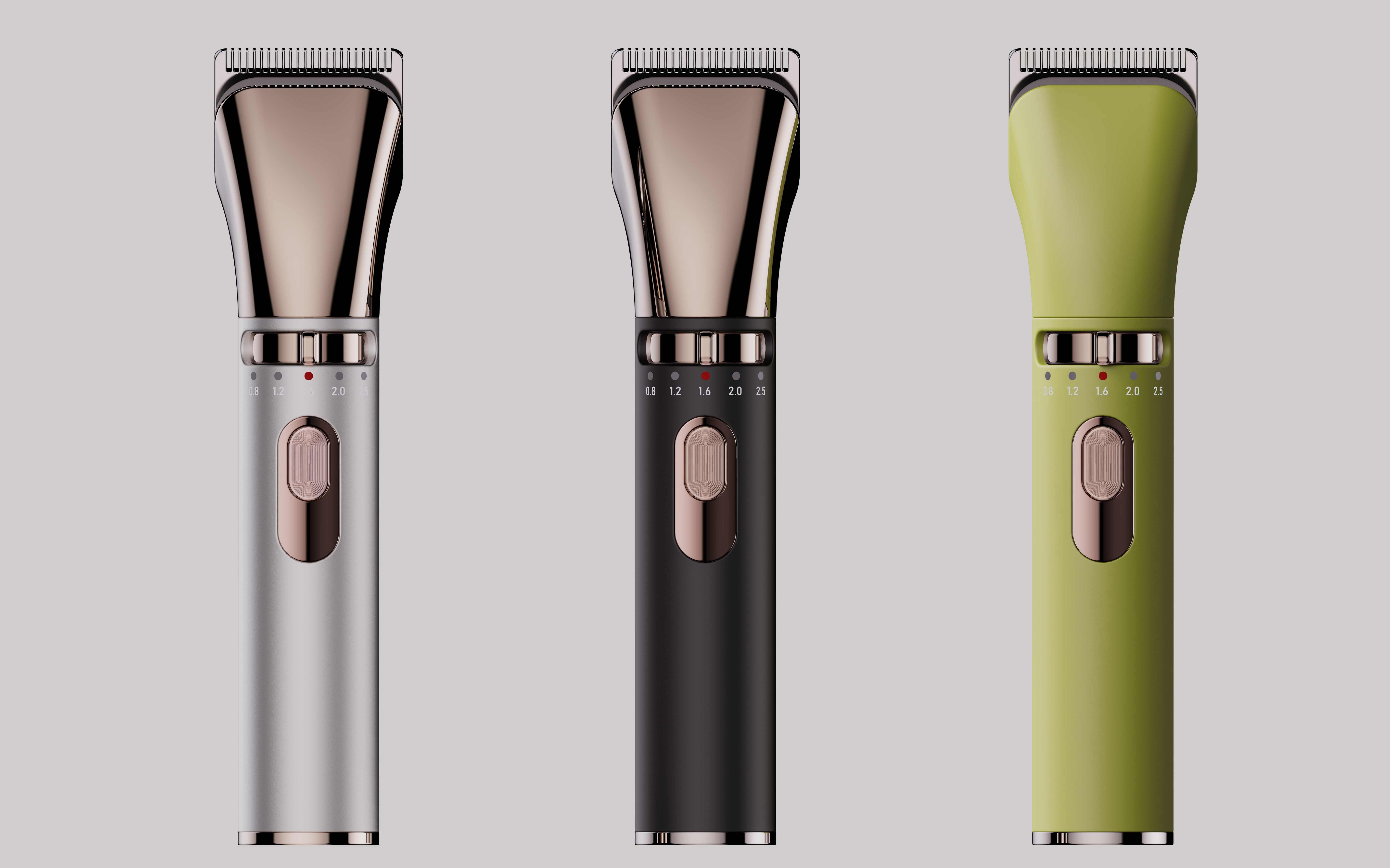 Electric clippers，cylinder，Metallic texture，Minimalist style，Advanced sense，Light luxury，sense of modernity，
