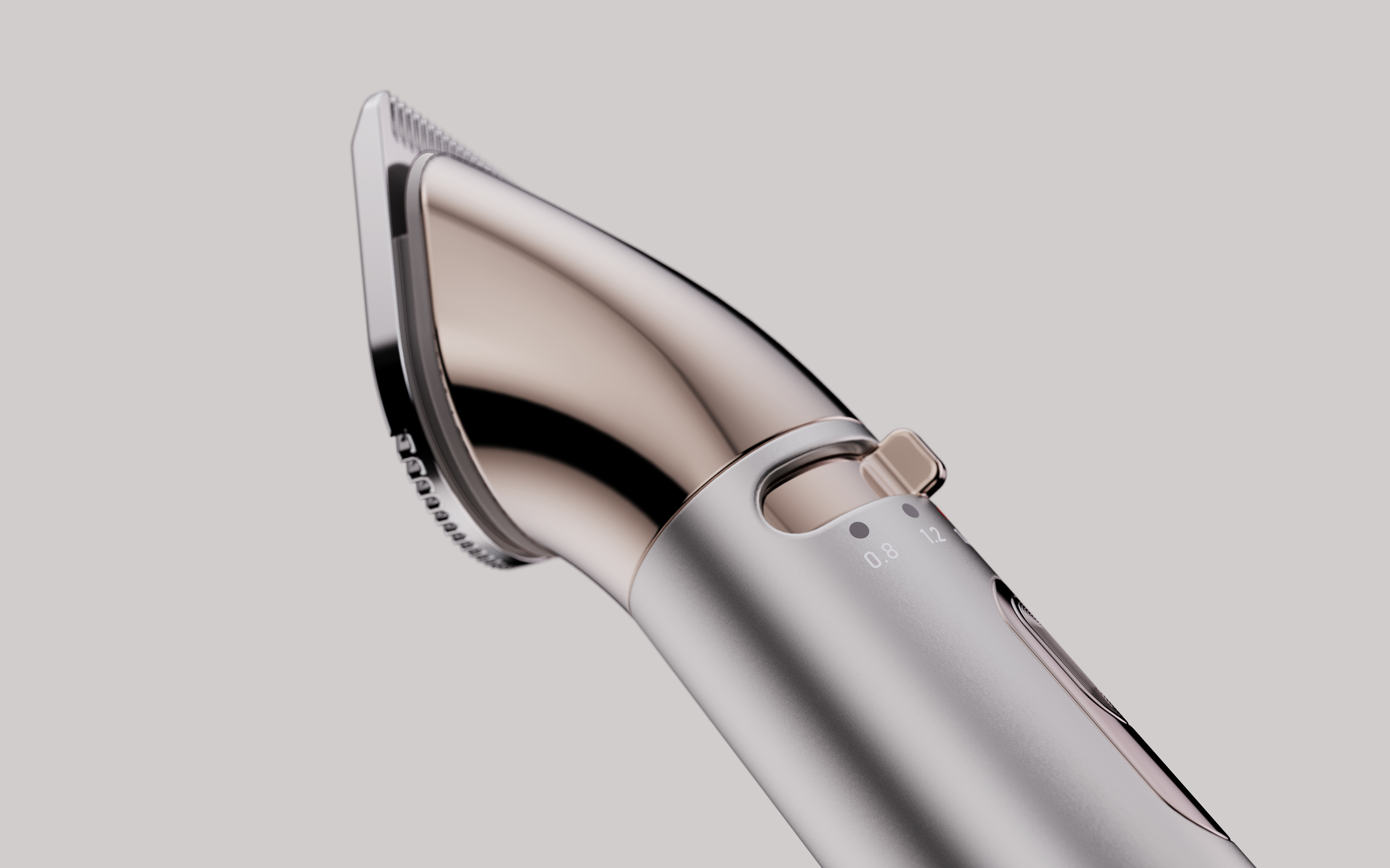 Electric clippers，cylinder，Metallic texture，Minimalist style，Advanced sense，Light luxury，sense of modernity，