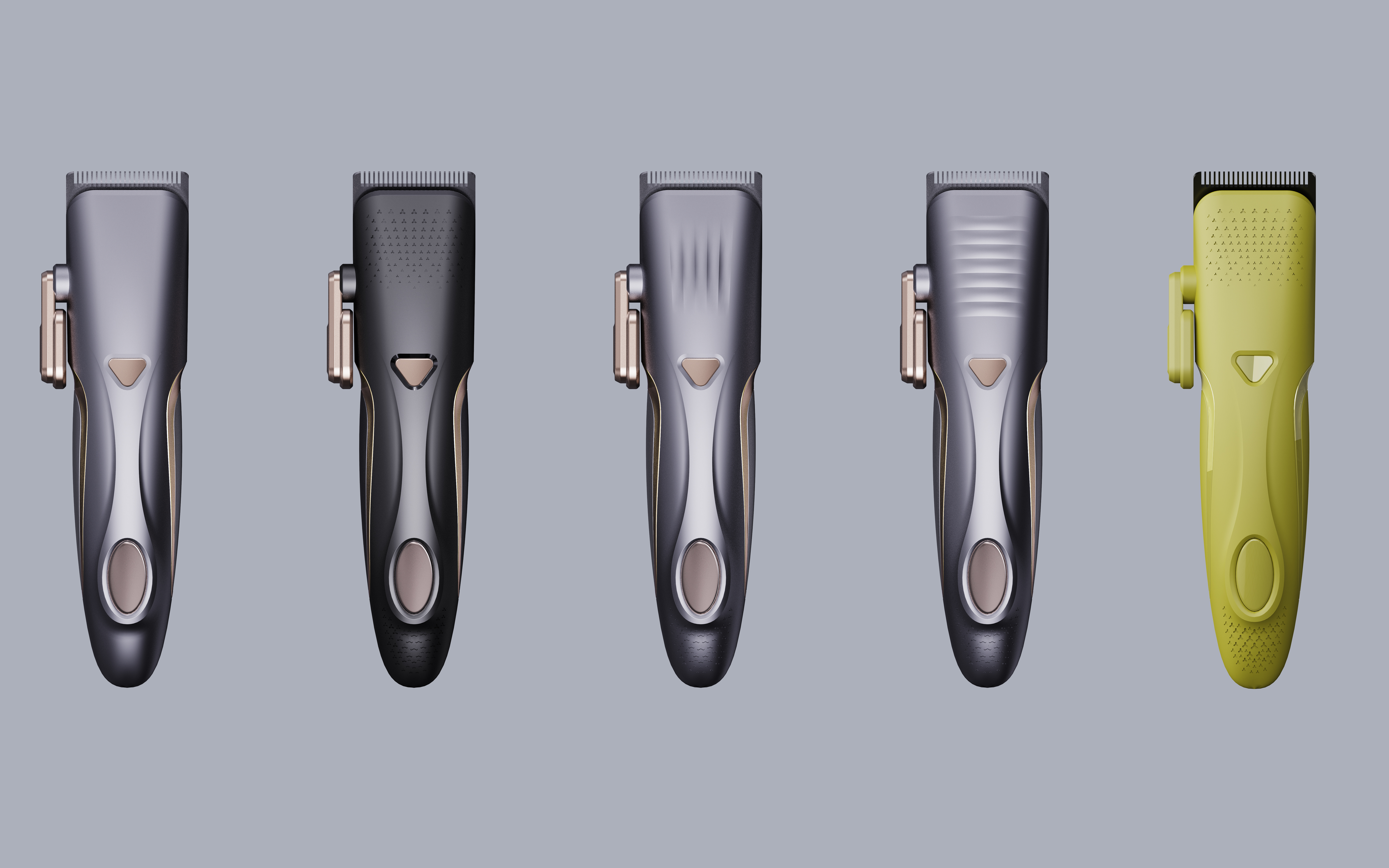 Electric clippers，Curve sense，Ergonomics，Smart sense，Professional sense，Texture design，Functional Aesthetics，