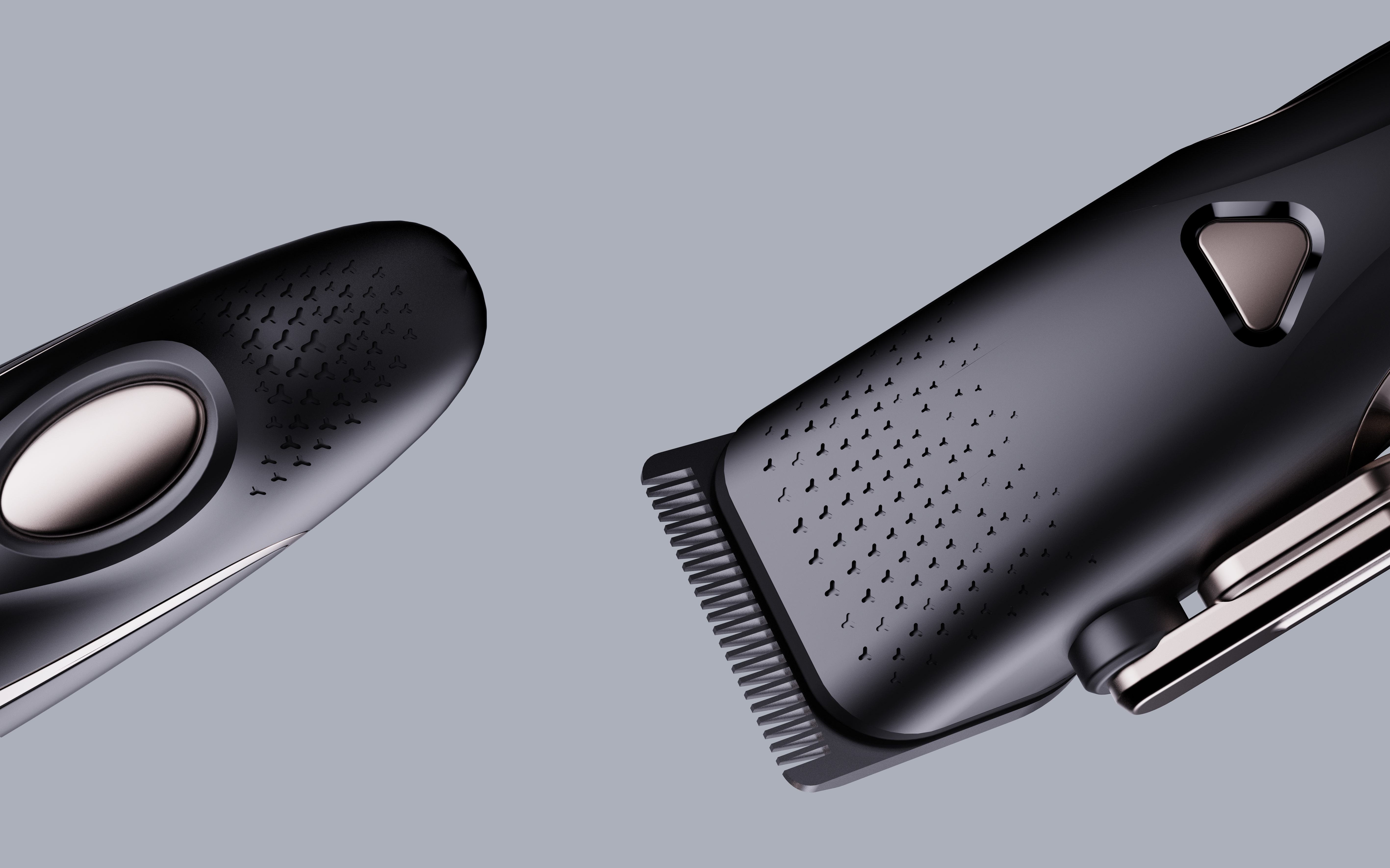Electric clippers，Curve sense，Ergonomics，Smart sense，Professional sense，Texture design，Functional Aesthetics，