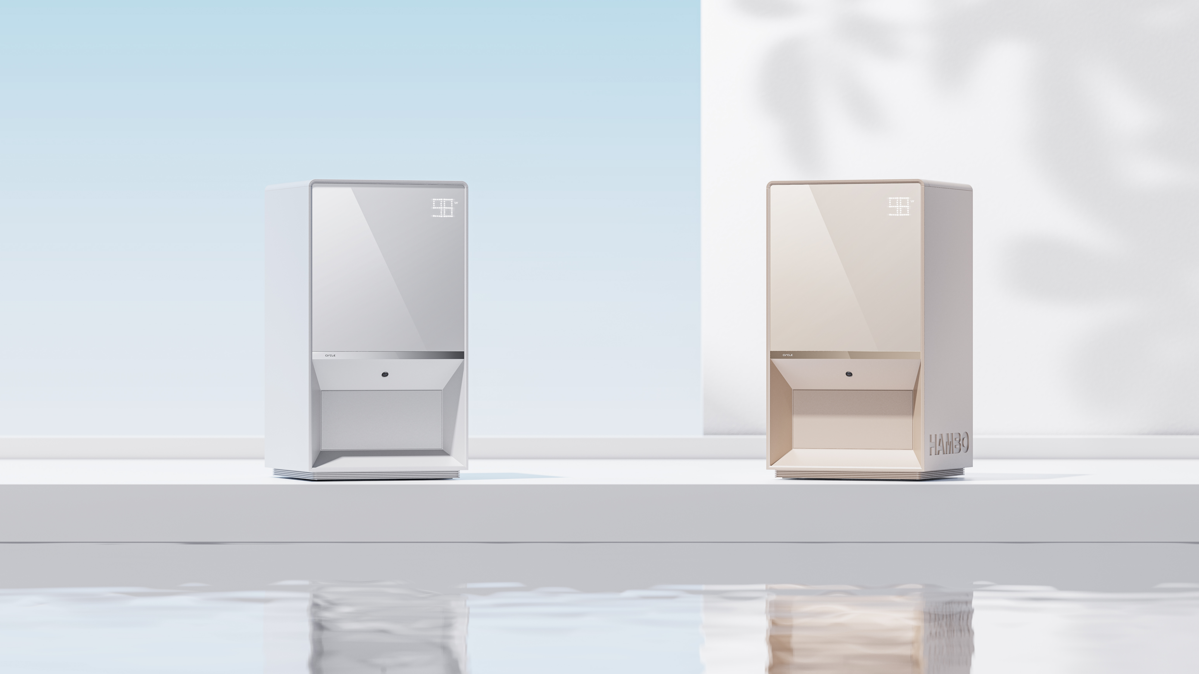 product design，industrial design，Pet feeder，Minimalist style，