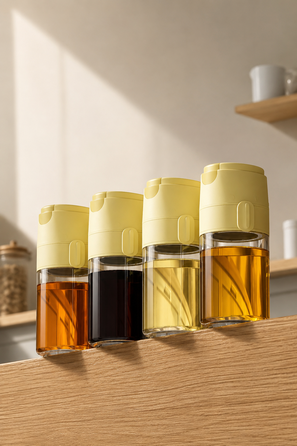 Oil pot，kitchen，Oil vinegar bottle，cozy，
