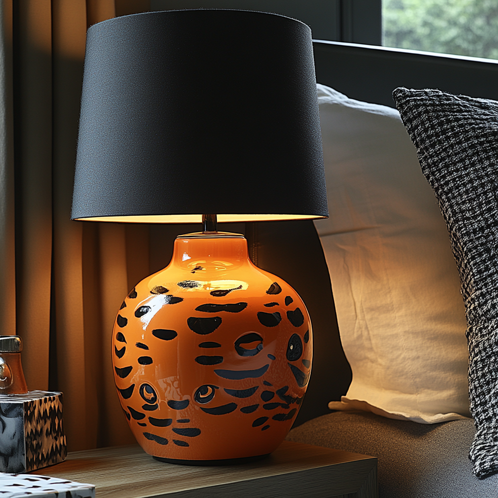 product design，Lamp design，industrial design，Ceramic table lamp，