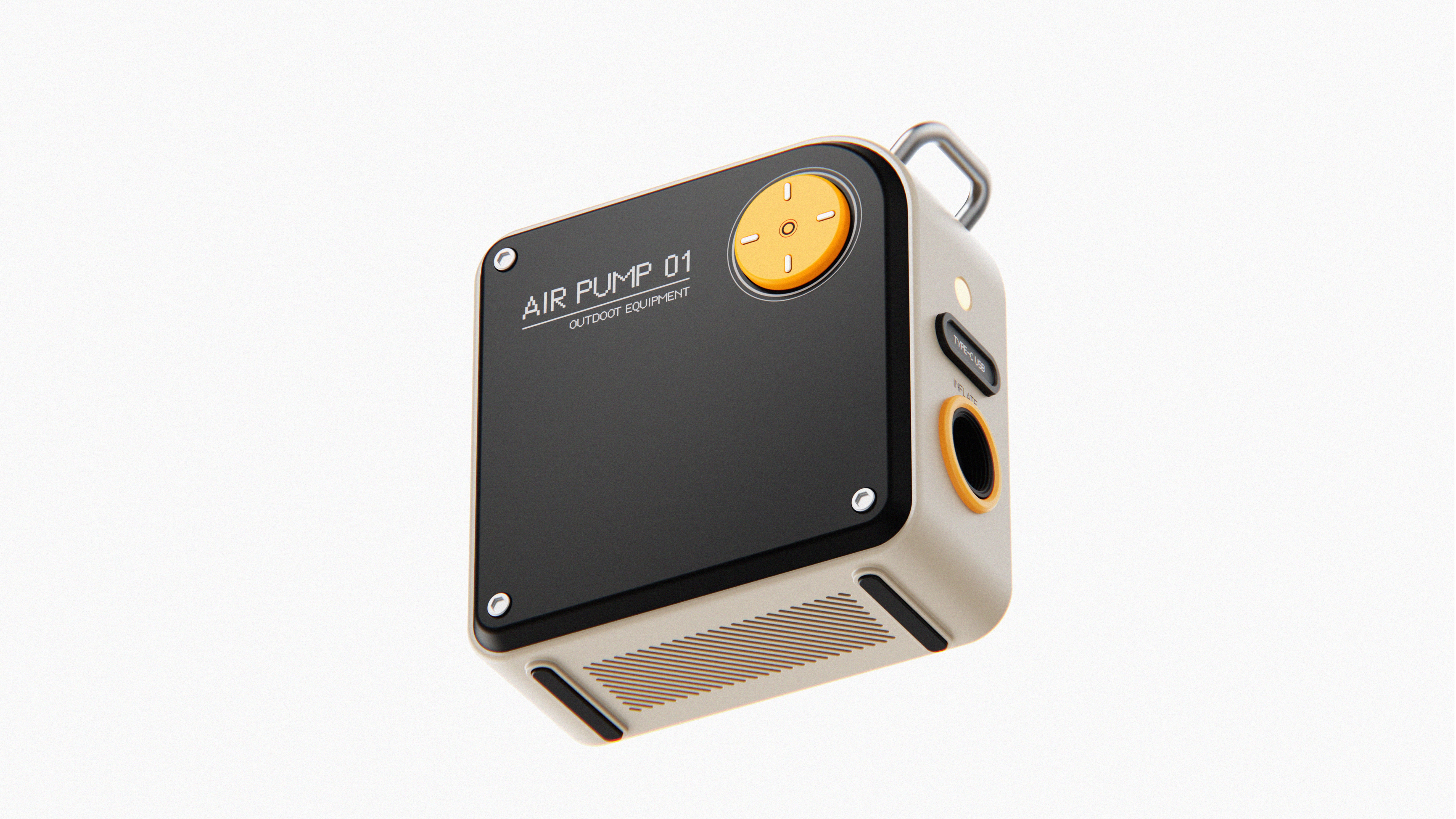 Electric air pump，Outdoor camping，product design，Automobile inflation pump，Portable design，Light outdoor，Electronics，