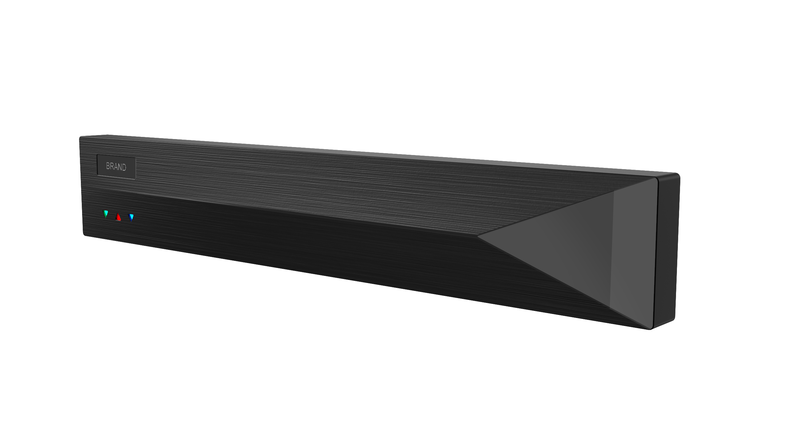 Wall hanging can be placed，Status Indicator Design，Home audio-visual set-top box，brushed metal appearance，