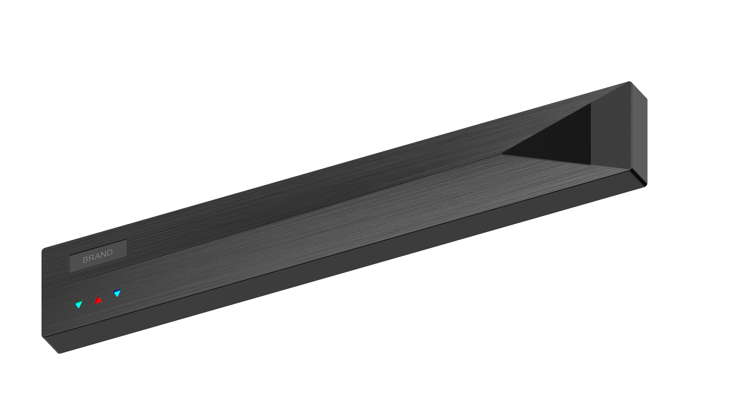 Wall hanging can be placed，Status Indicator Design，Home audio-visual set-top box，brushed metal appearance，