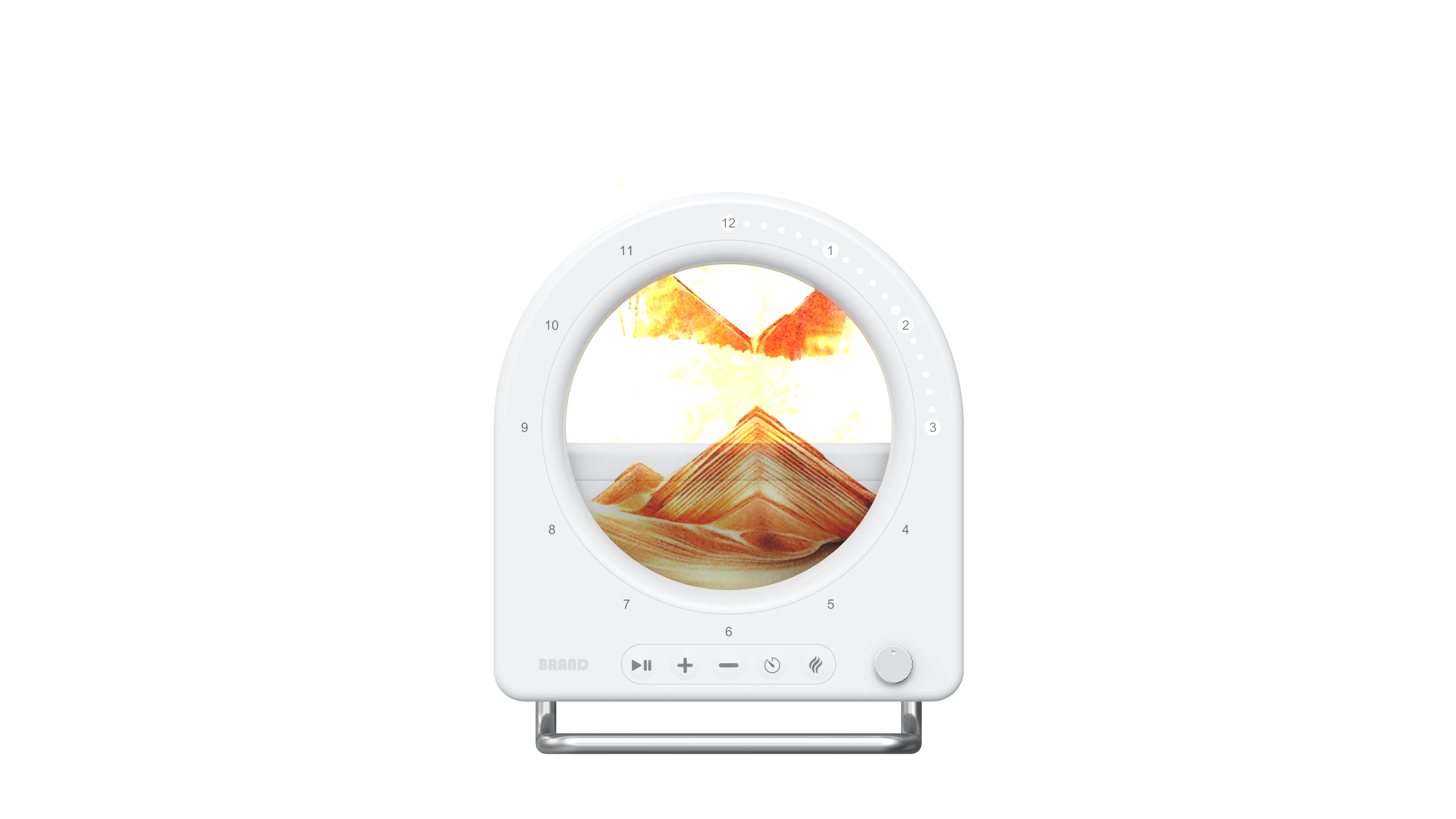 Desktop small humidifier，Simulation flame quicksand ornaments，Bedroom atmosphere night light，Home humidification fragrance good things，
