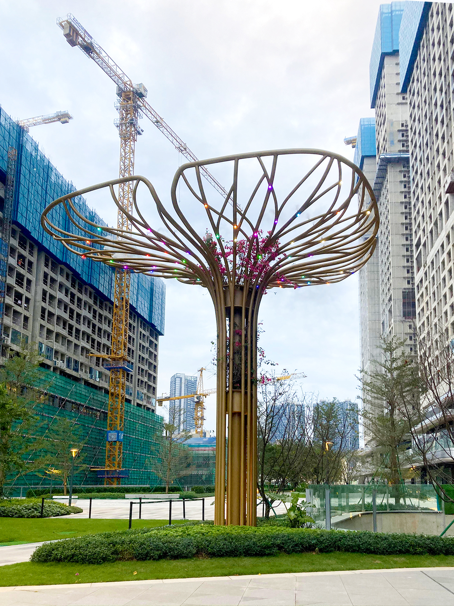 Landscape Sculpture Stainless Steel Sculpture Landscape Sculpture，