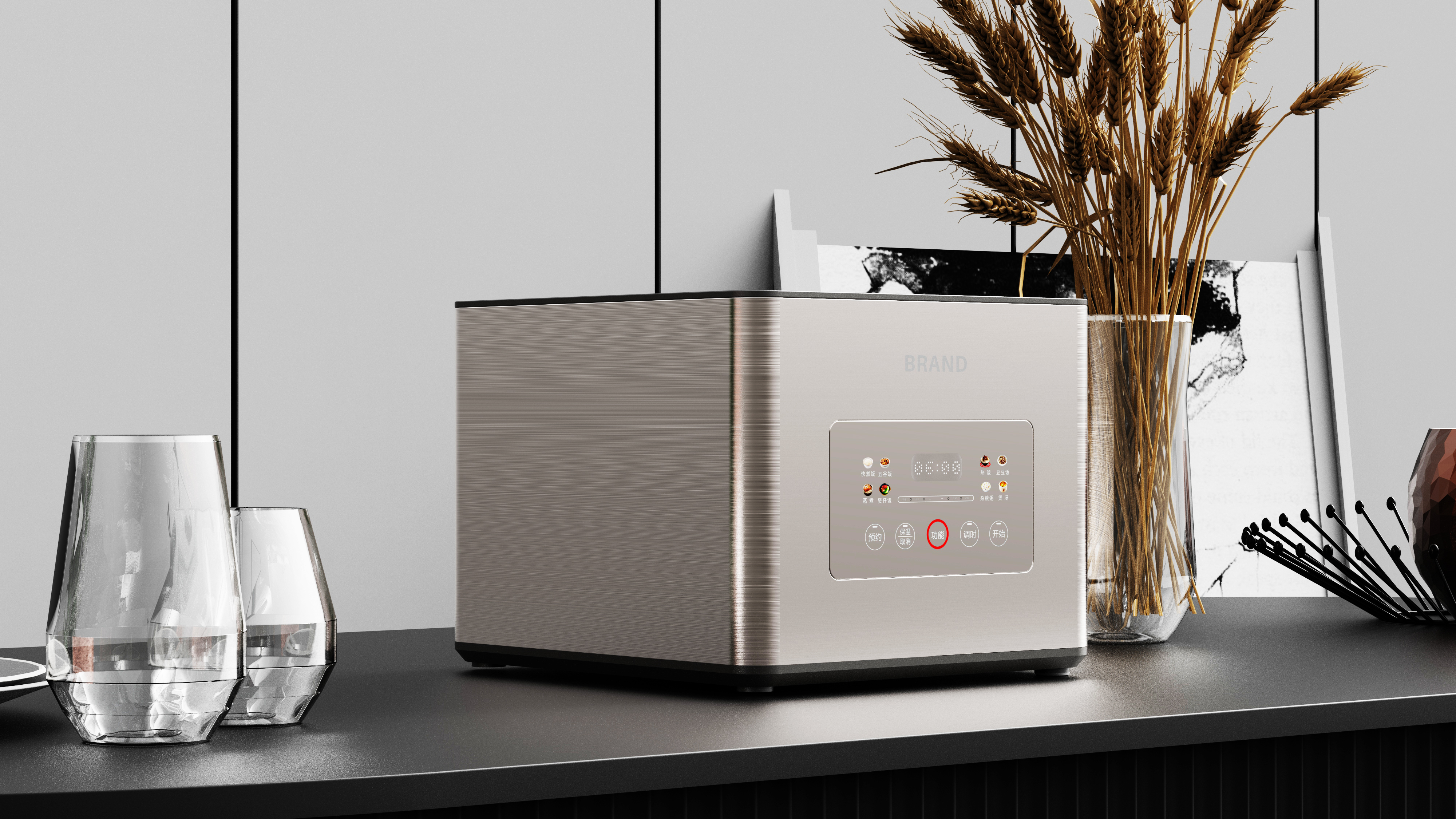 rice cooker，Appearance design，industrial design，rice cooker，designer，product design，Shunde Design，Zhongshan Design，