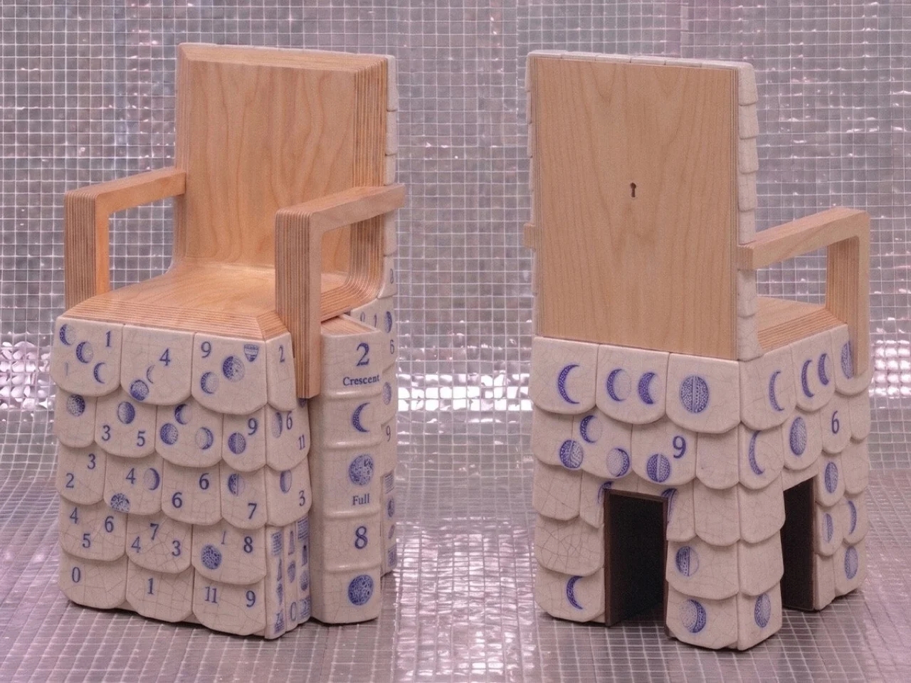 Ceramic Sculpture，Multifunctional storage，Furniture Chair，Storage books，HHMM，