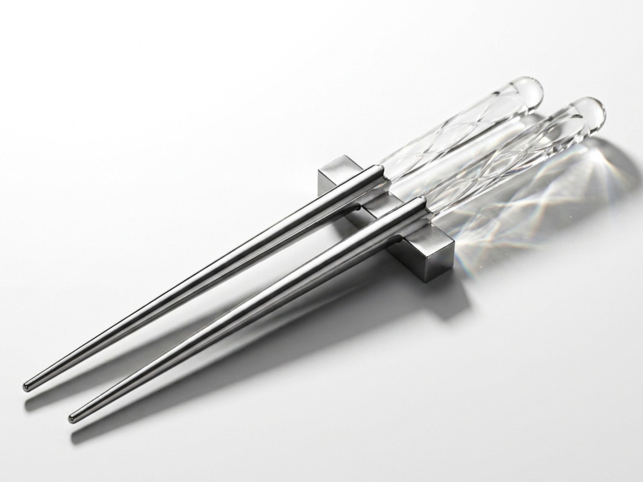 LUNARIS，luminous chopsticks，No power supply design，Stainless steel and resin，passive light-storing material，