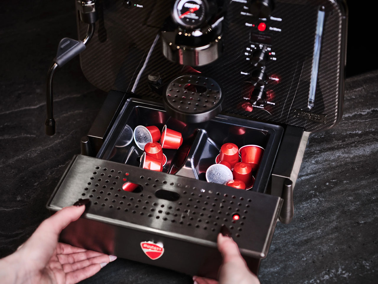Ducati Barista M3，Cuisine Barista，Capsule, coffee machine，stainless steel，PVC coating，