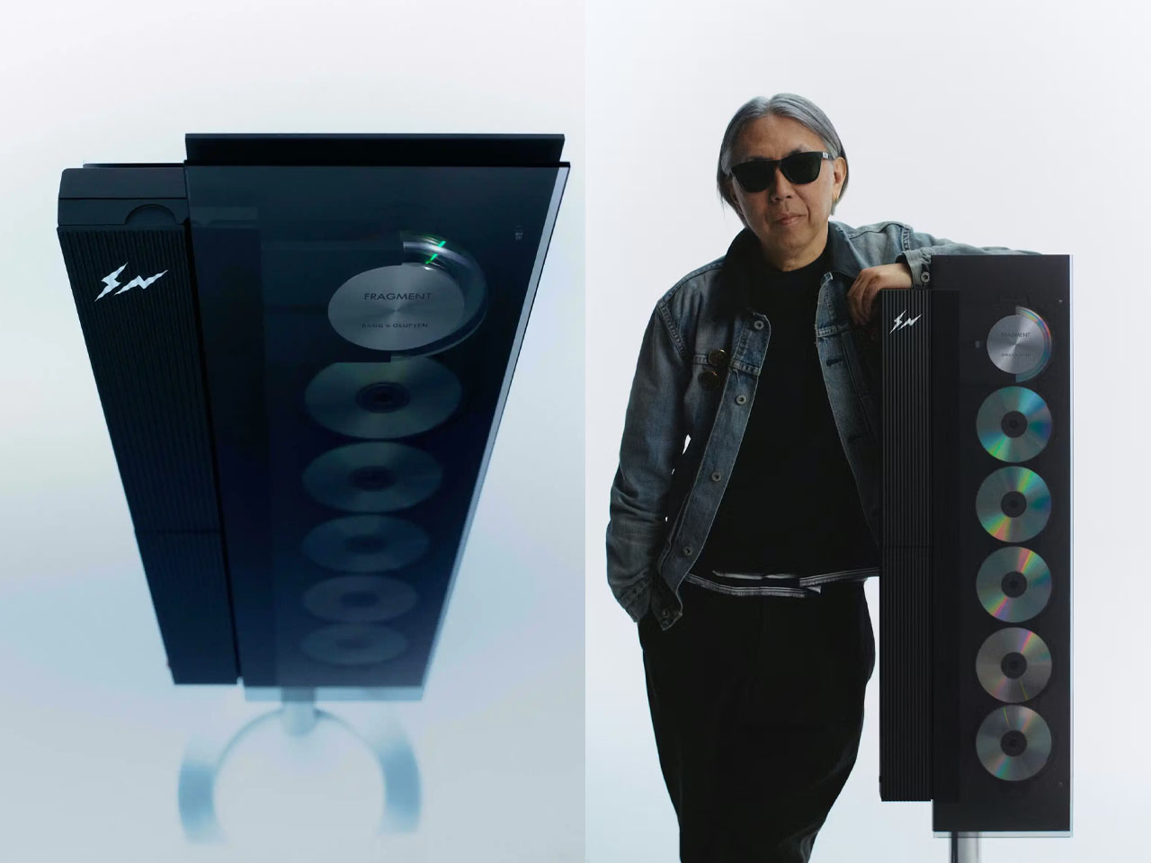 Bang & Olufsen，Beoplay H100，anodic oxidation ，Fragment Design，monochrome aesthetics，
