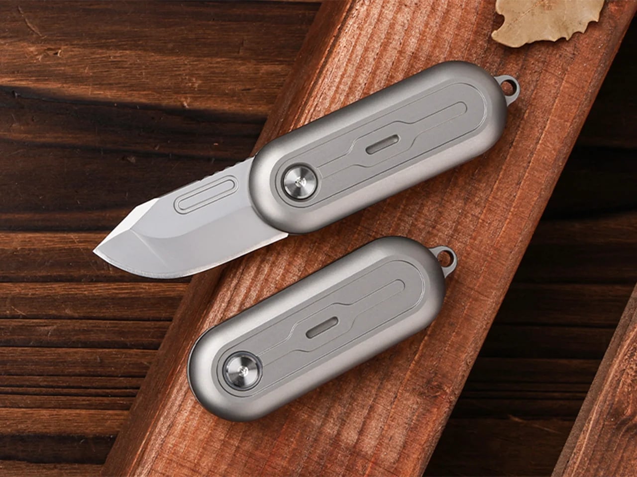 TiNova II，EDC folding knife，Grade 5 titanium alloy，Oval handle，Daily carry，