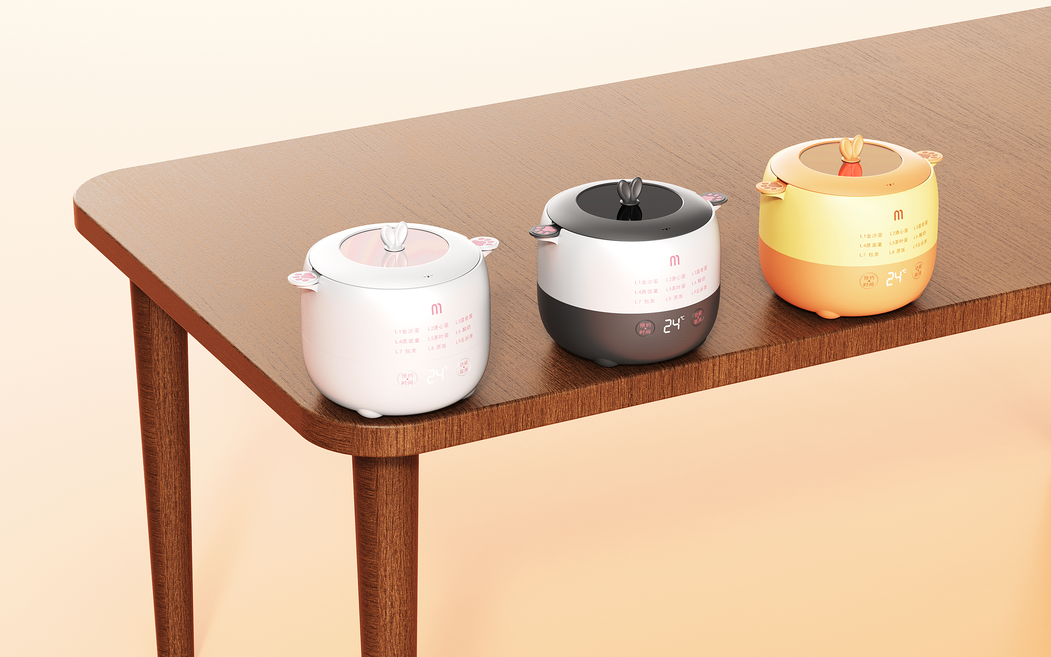 Egg boiler, egg steamer,，Kitchen appliances，breakfast utensils，Maternal and child appliances, bionic design，