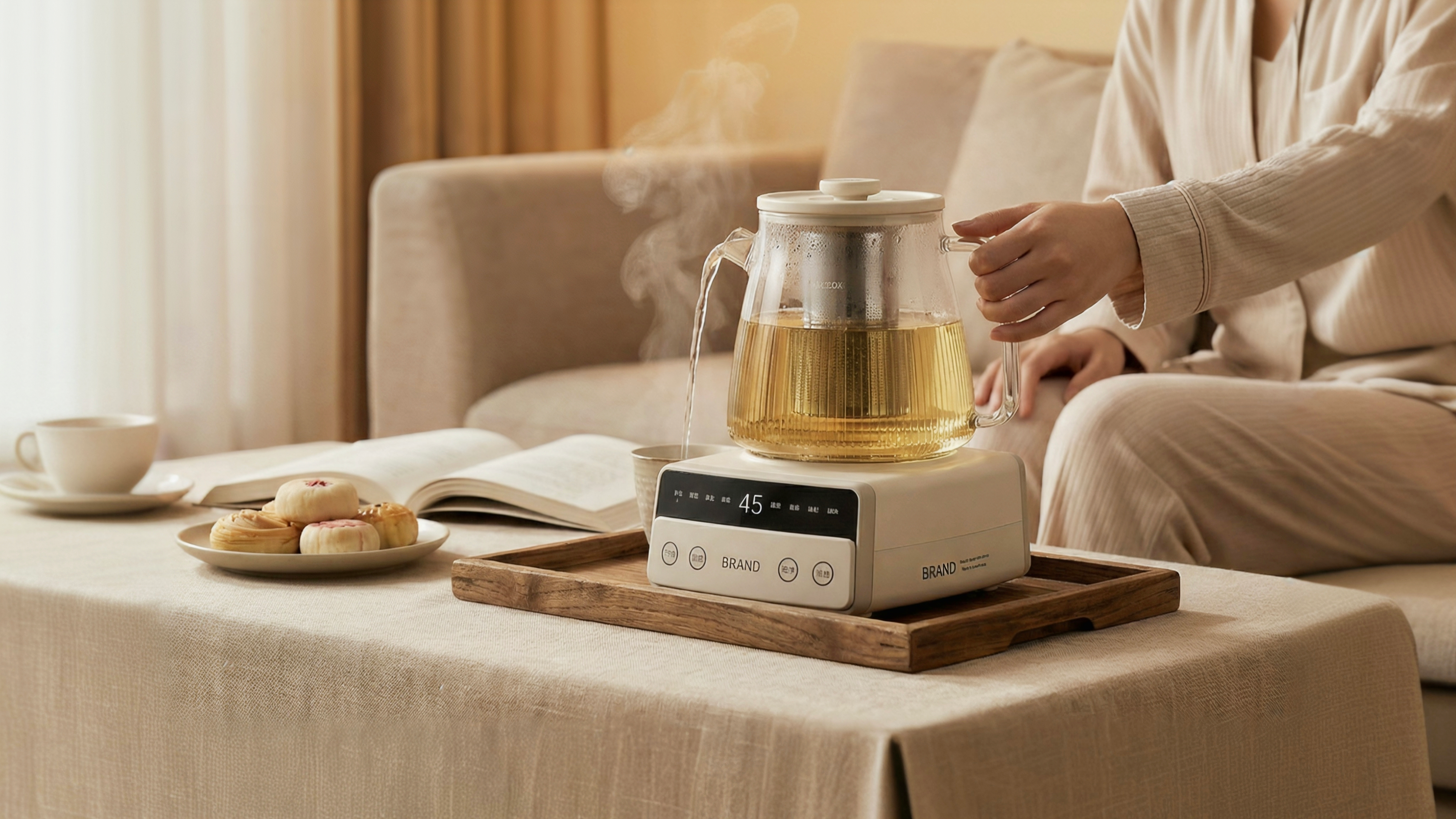 Health pot，Appearance design，Shunde Design，Boiling teapot，Tea cooker，Flower teapot，Shunde Design，designer，