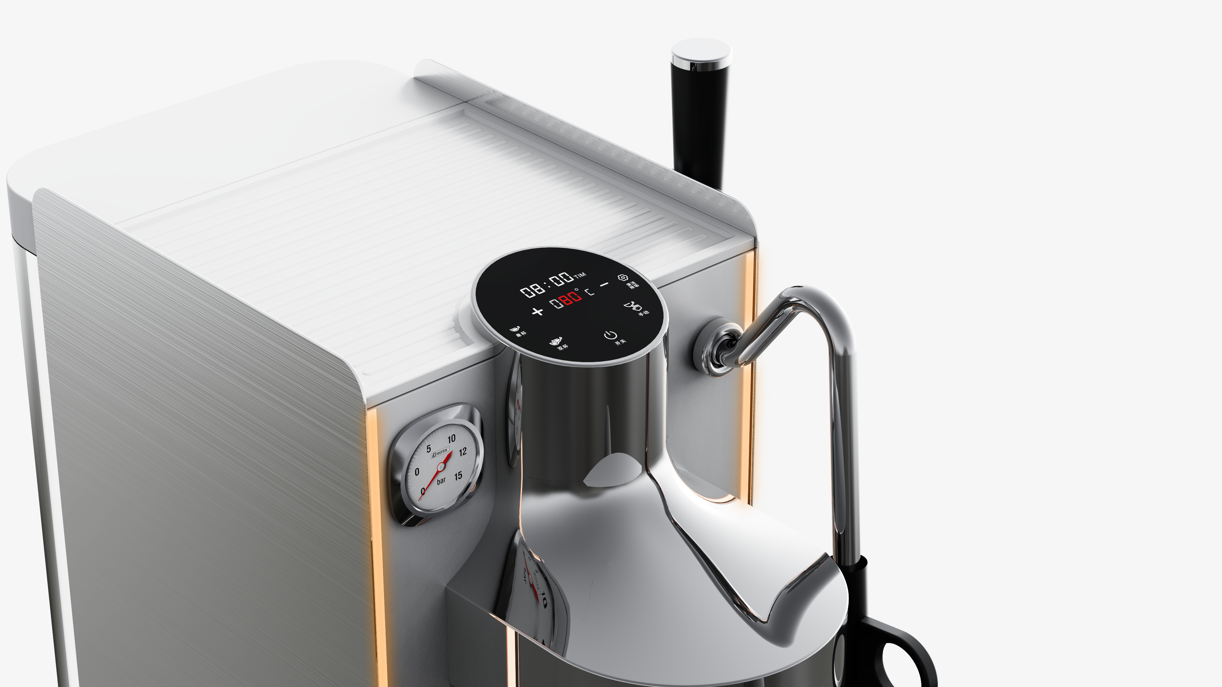 Coffee machine，semi-automatic，Semi automatic coffee machine，Shunde Design，product design，Zhongshan Design，