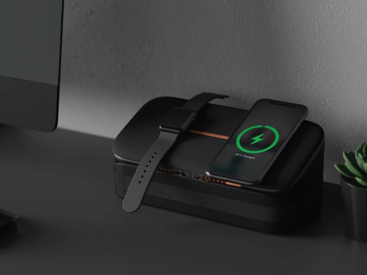 Deformation storage bag，Mobile phone bracket，Wireless charging dock，minimalist consumption，RED DOT，