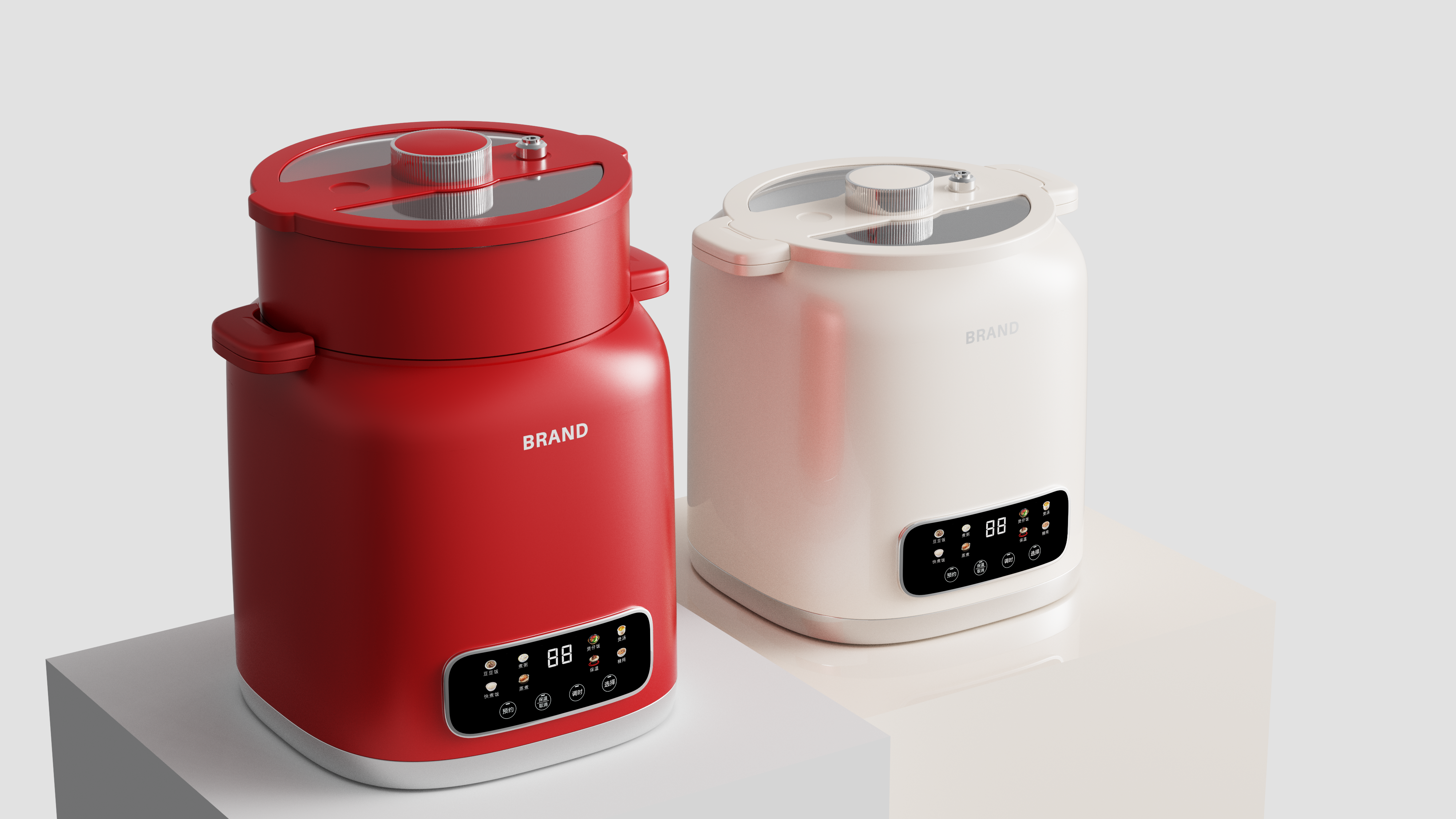 Electric micro-pressure pot，rice cooker，Electric pressure cooker，rice cooker，Shunde Design，Small household appliance design，Appearance design，industrial design，