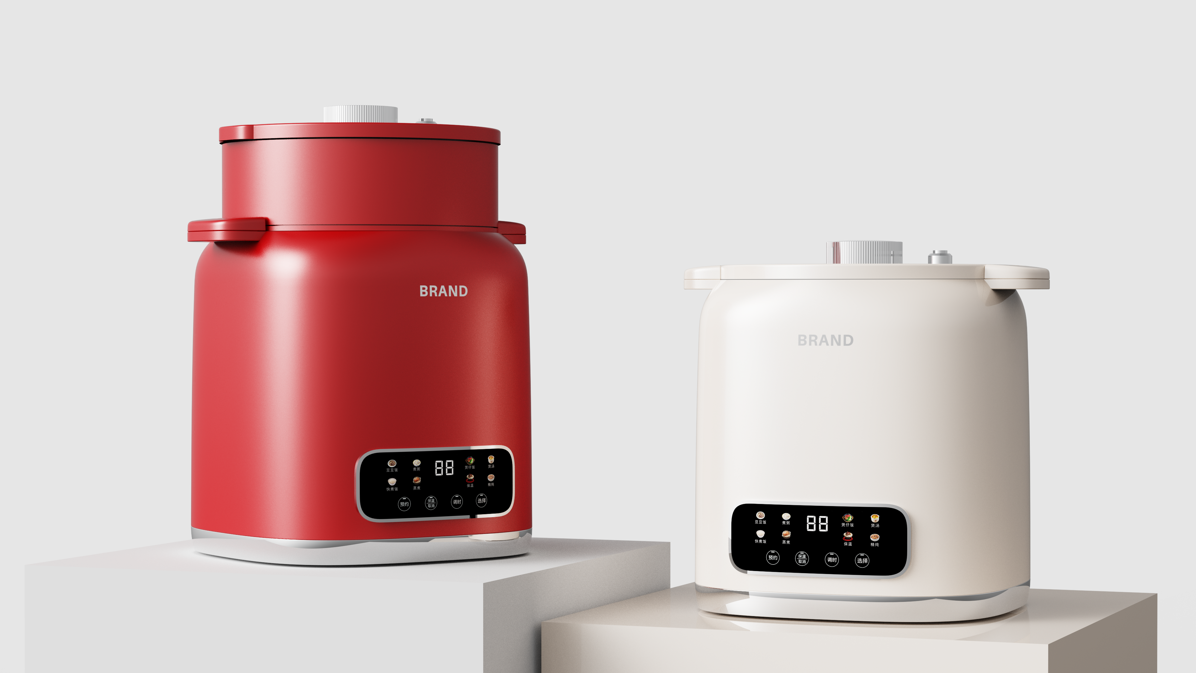 Electric micro-pressure pot，rice cooker，Electric pressure cooker，rice cooker，Shunde Design，Small household appliance design，Appearance design，industrial design，