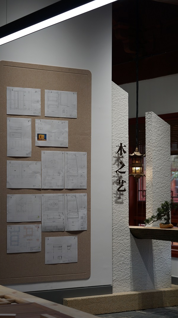 Wood, studio exhibition hall, furniture, antique, stone，