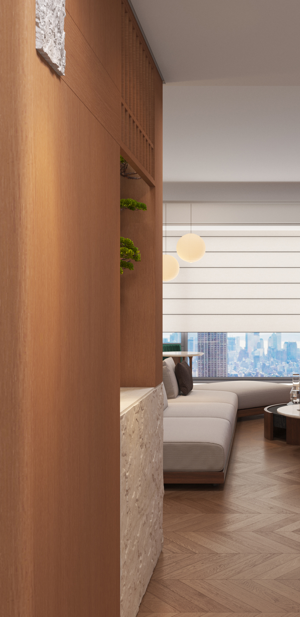 Minimalist Mid-Century Modern Duplex，