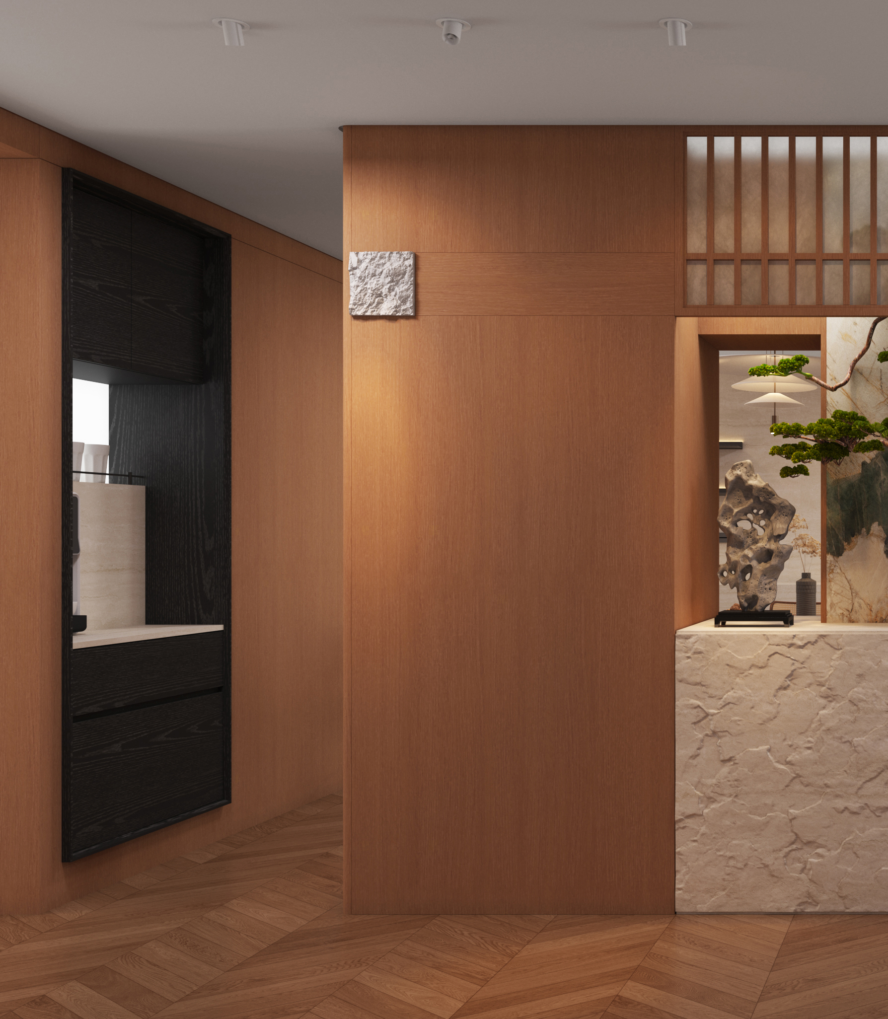 Minimalist Mid-Century Modern Duplex，