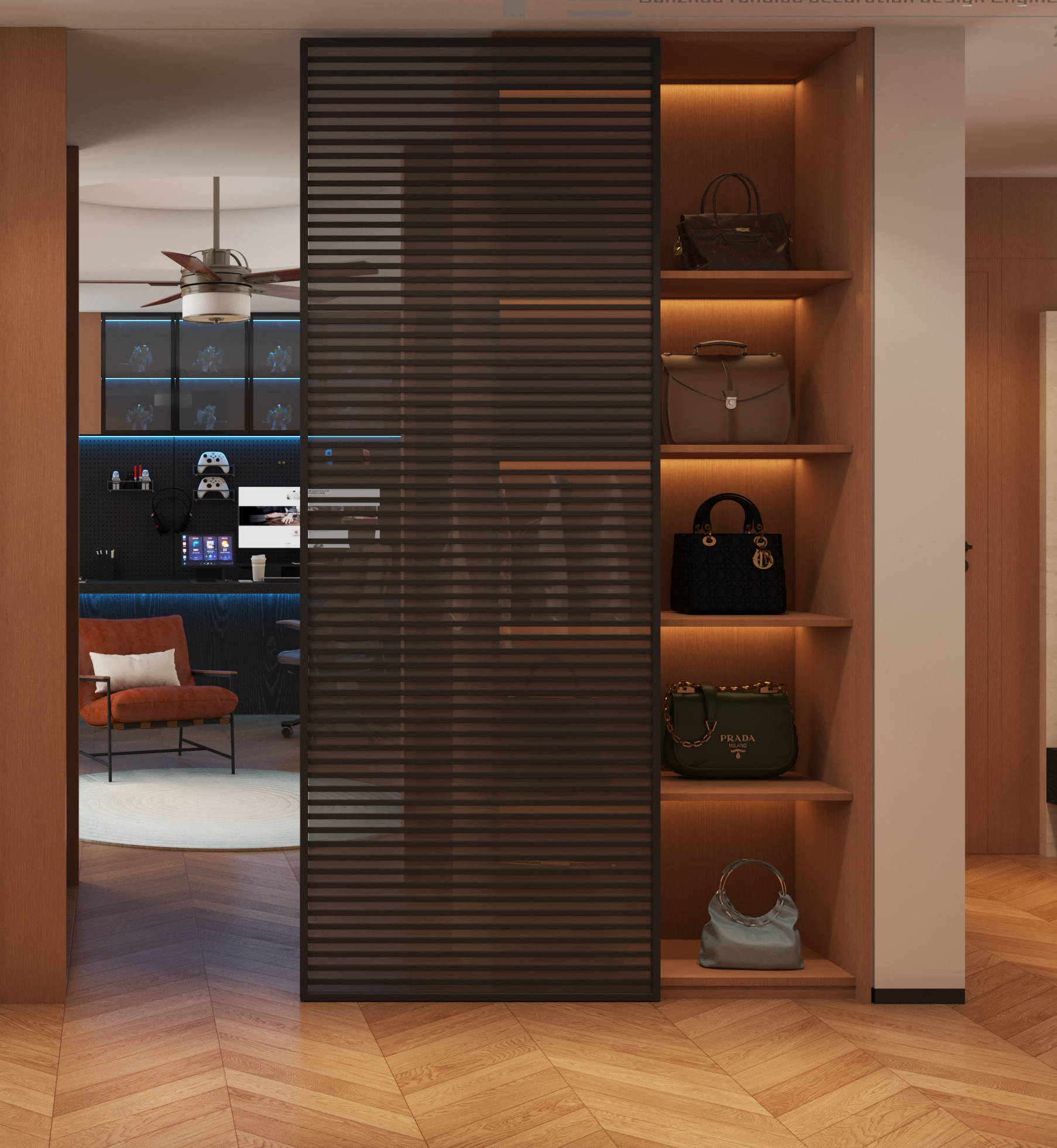 Minimalist Mid-Century Modern Duplex，